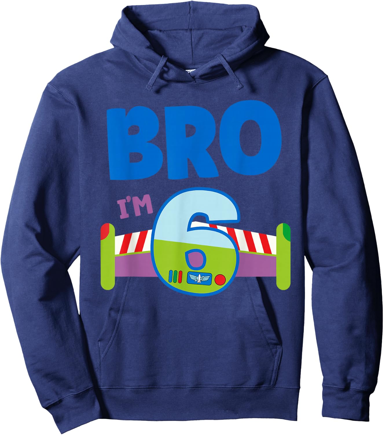 6th Birthday Boy Toy Lover Bro I'm 6 Year Old Story Party Hoodie - Hoodie | Navy