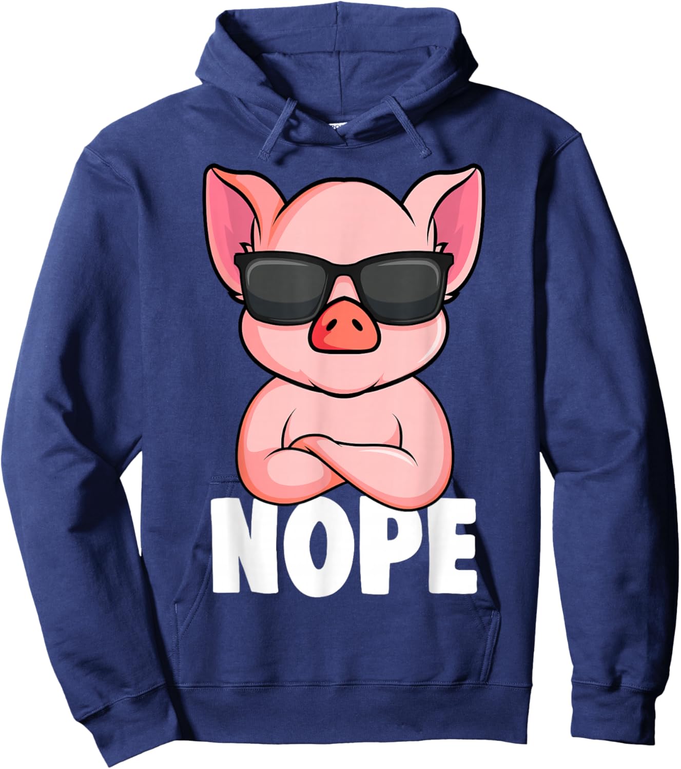 Pigs Nope Pig Kids Girls Pig , black, s Hoodie - Hoodie | Navy