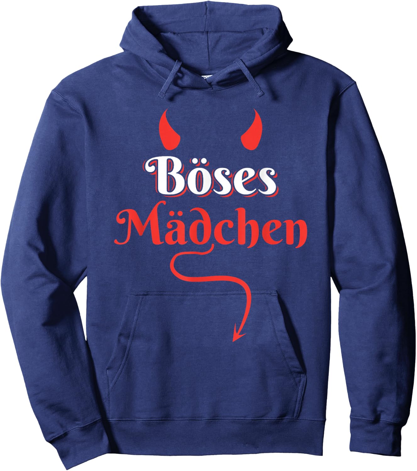 Gothic Sarkasmus Unartig Teufelchen Böses Mädchen Hoodie - Hoodie | Navy