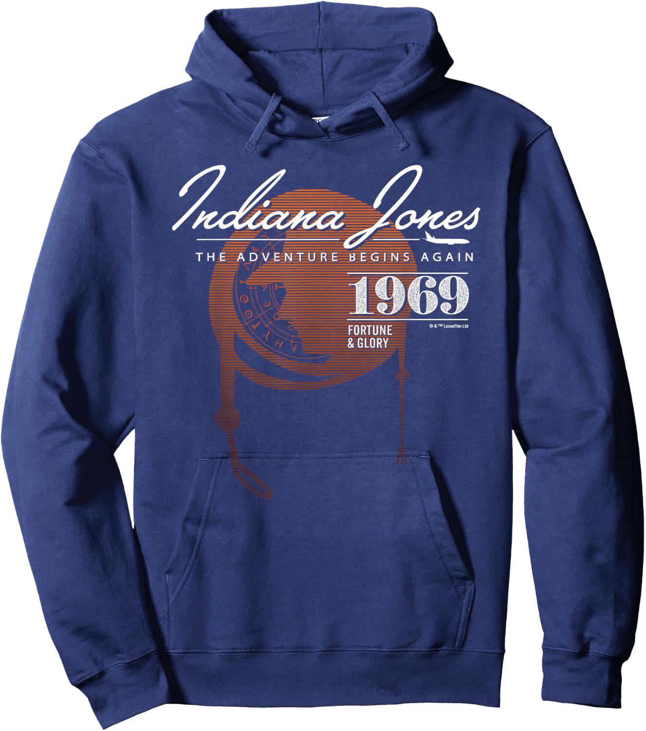 Lucasfilm Indiana Jones and the Dial of Destiny 1969 Again Hoodie - Hoodie | Navy