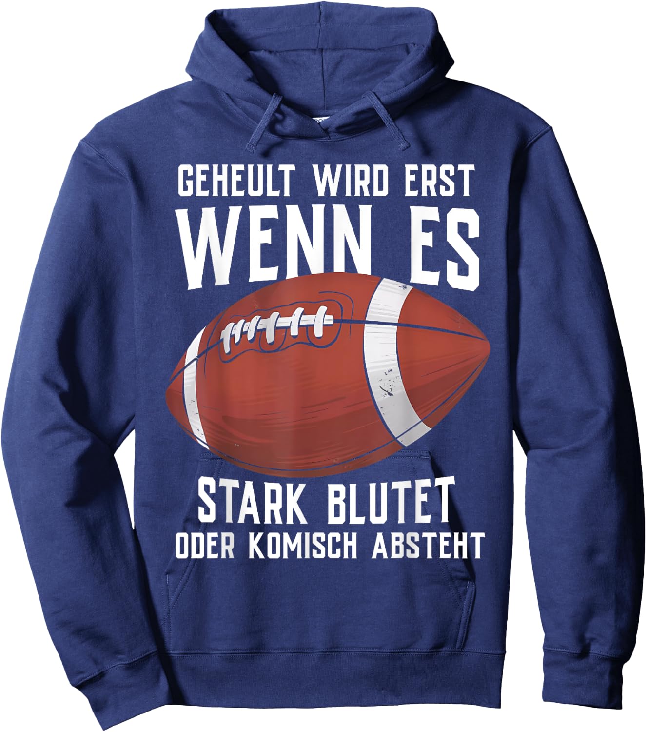 American Football Men's Children's Football Player , black Hoodie - Hoodie | Navy