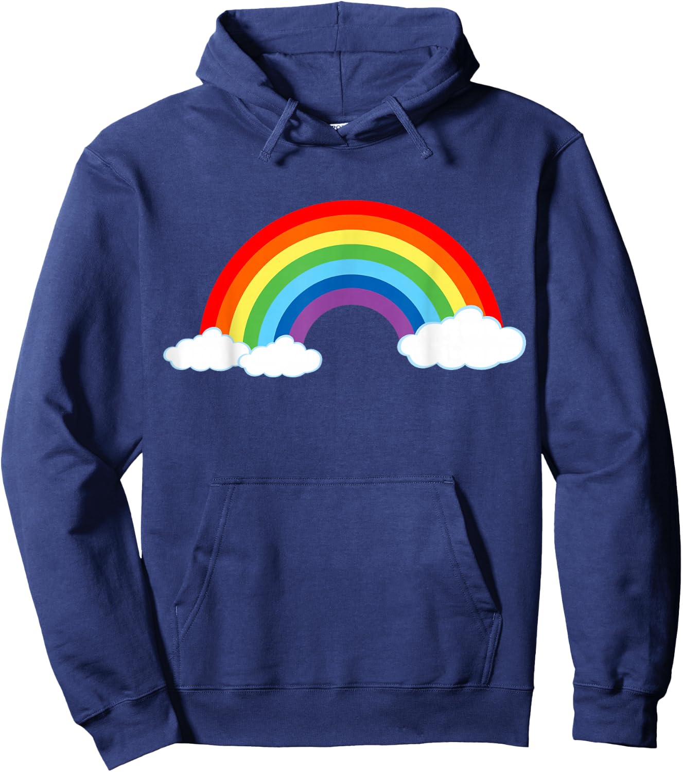 Rainbow Women's Men's Children's Carnival Fancy Dress , black Hoodie - Hoodie | Navy