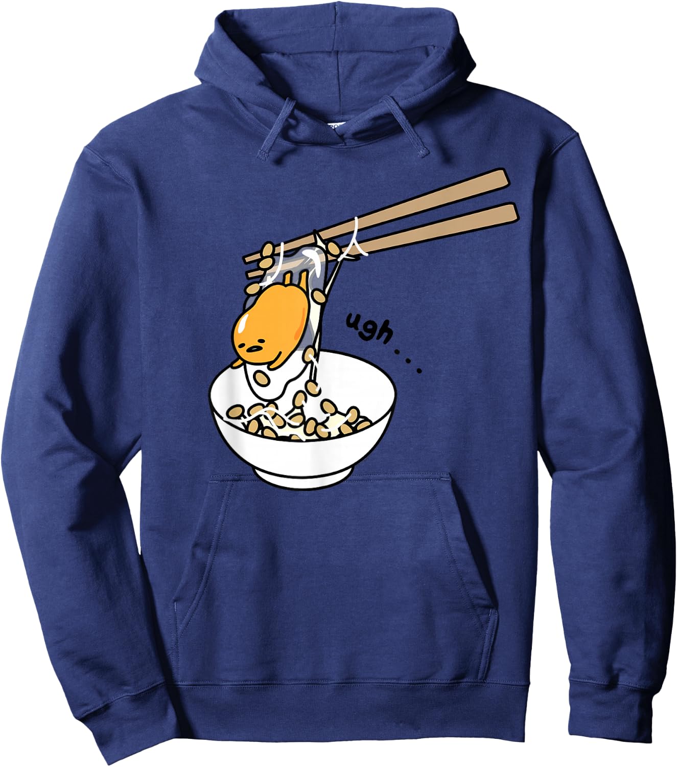 Gudetama Chopsticks Shirt Hoodie - Hoodie | Navy
