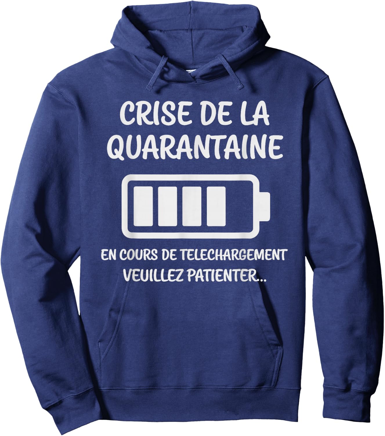 Crise de la Quarantaine en Cours Humour Original 40 Ans Hoodie - Hoodie | Navy