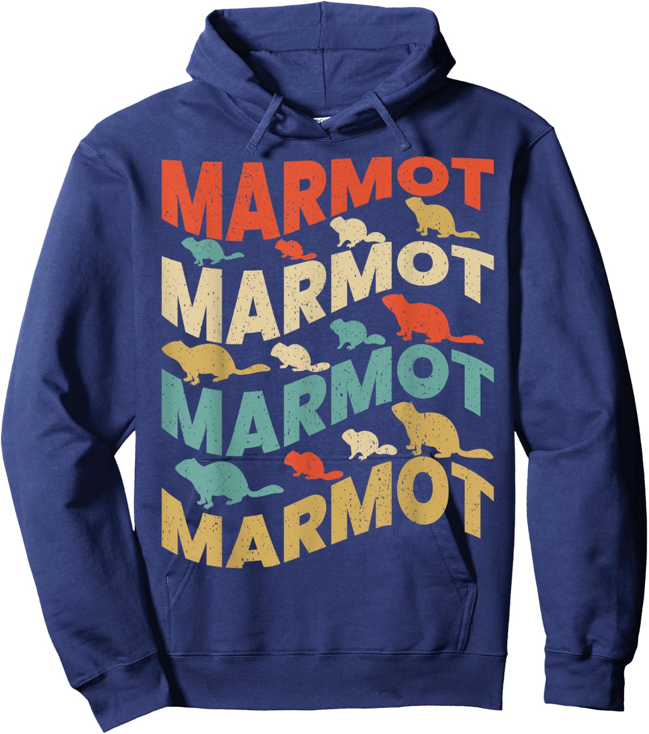 Vintage Marmot & MEN / MARMOT ANIMAL LOVER Hoodie - Hoodie | Navy