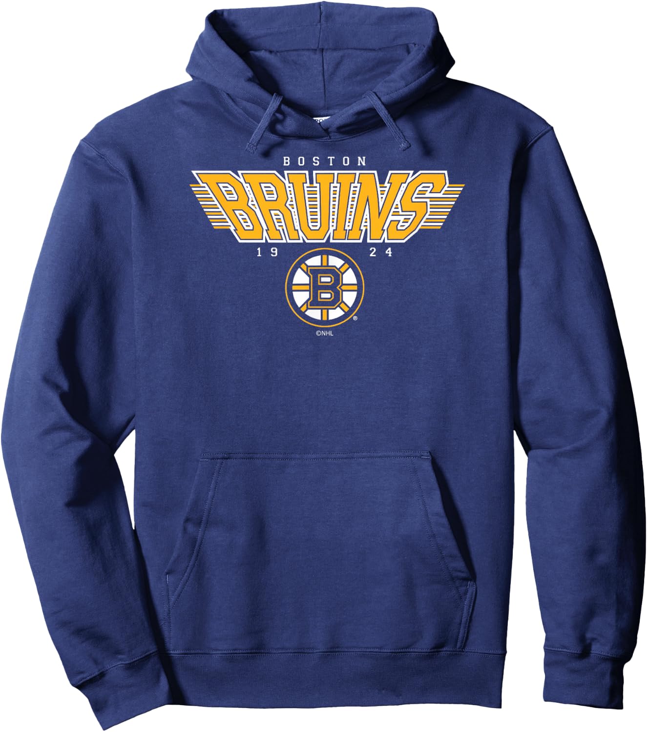 Boston Bruins Laser Black Officially Licensed Hoodie - Hoodie | Navy