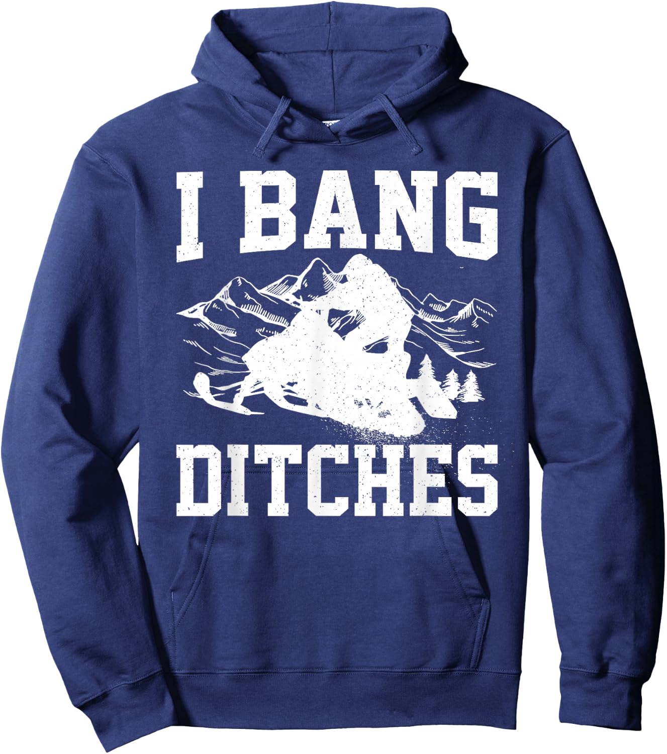 Snowmobile Art Women Snowmobiling Snowmobile Lover Hoodie - Hoodie | Navy