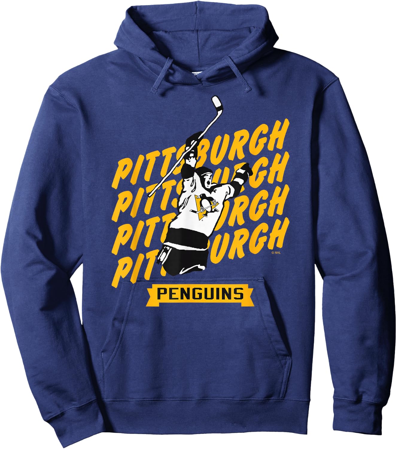 Pittsburgh Penguins Graffiti Dark Heather Hoodie - Hoodie | Navy