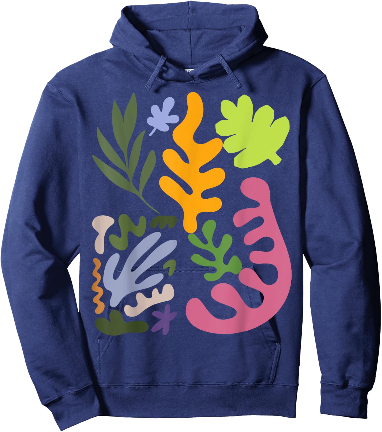 Matisse Painting Aesthetic artificial flower Abstract Autumn Hoodie - Hoodie | Navy