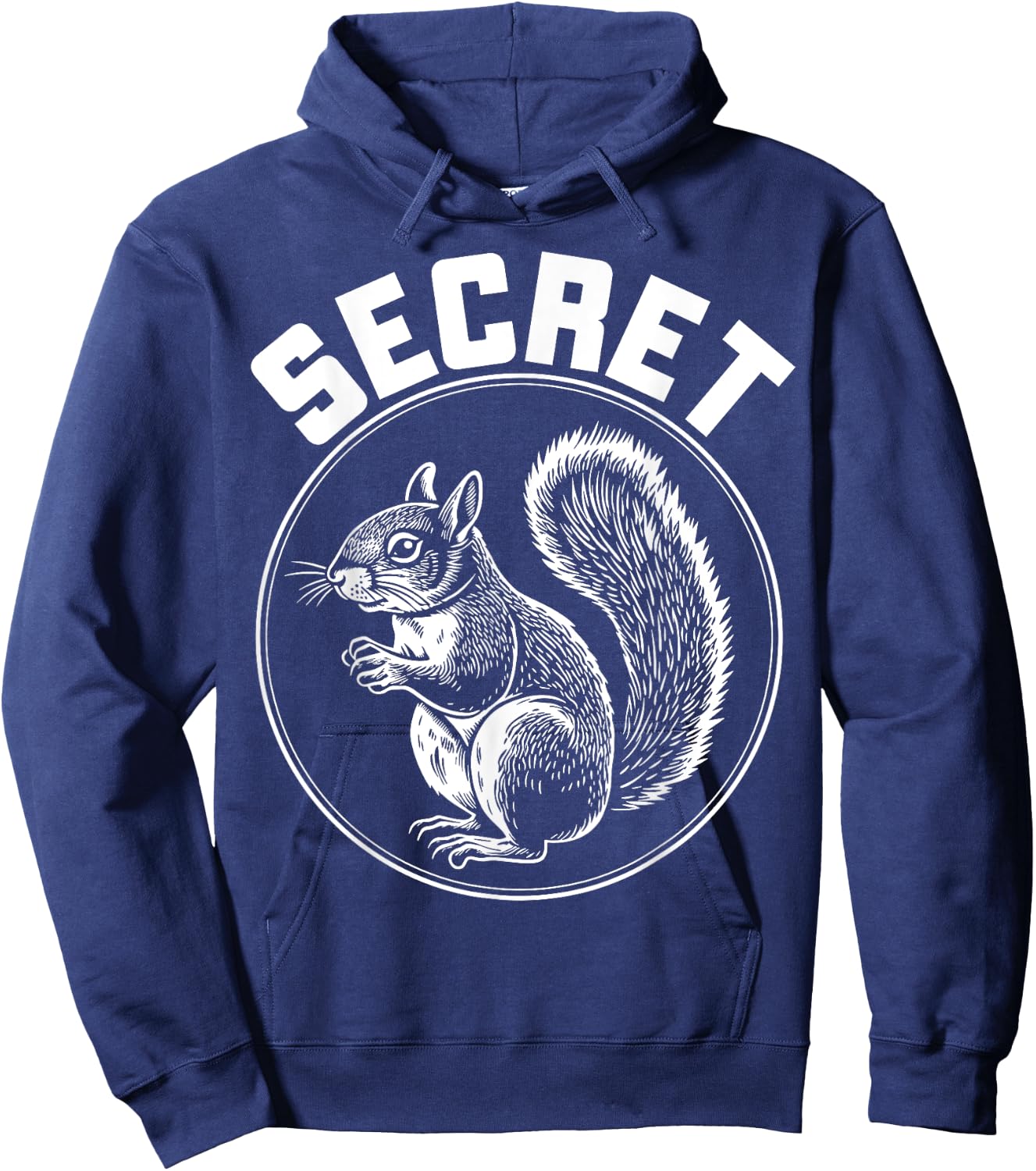 Secret Squirrel Animal Lover Graphic Hoodie - Hoodie | Navy