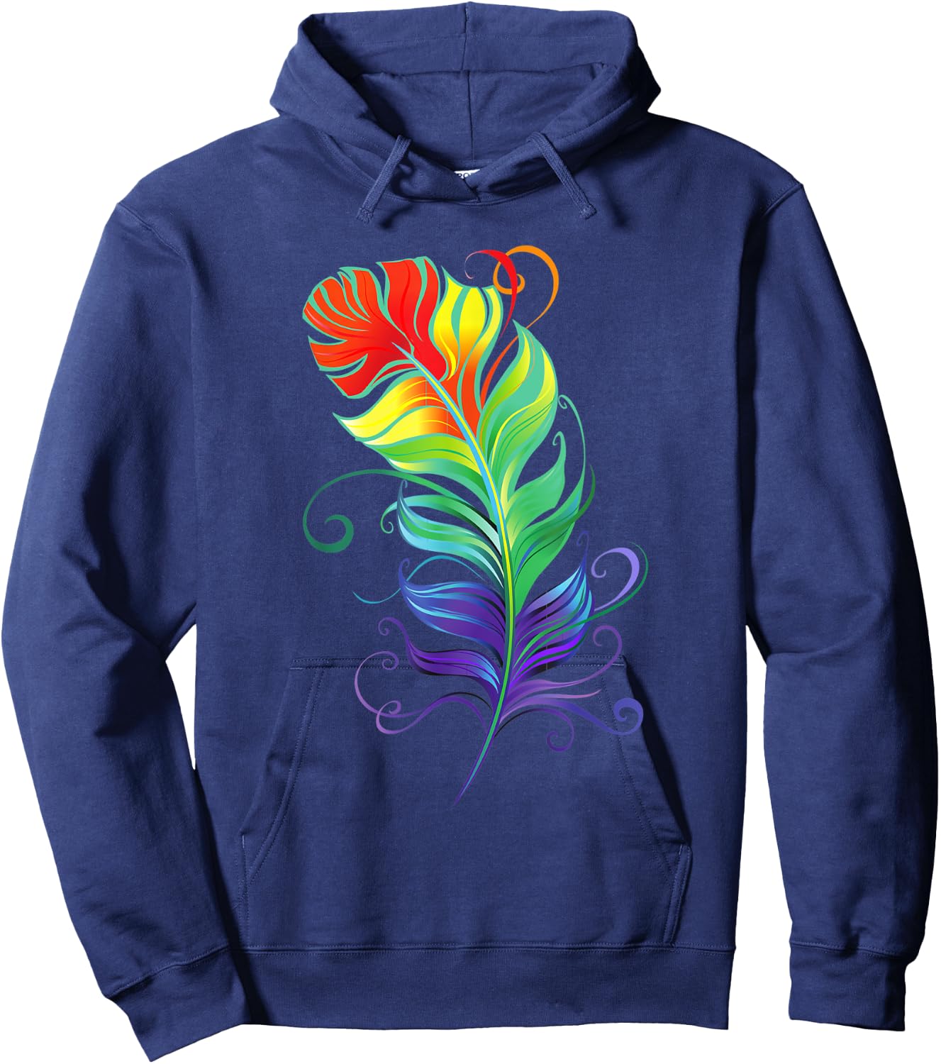 Rainbow To Celebrate autism, Funny Feather For Autism Hoodie - Hoodie | Navy