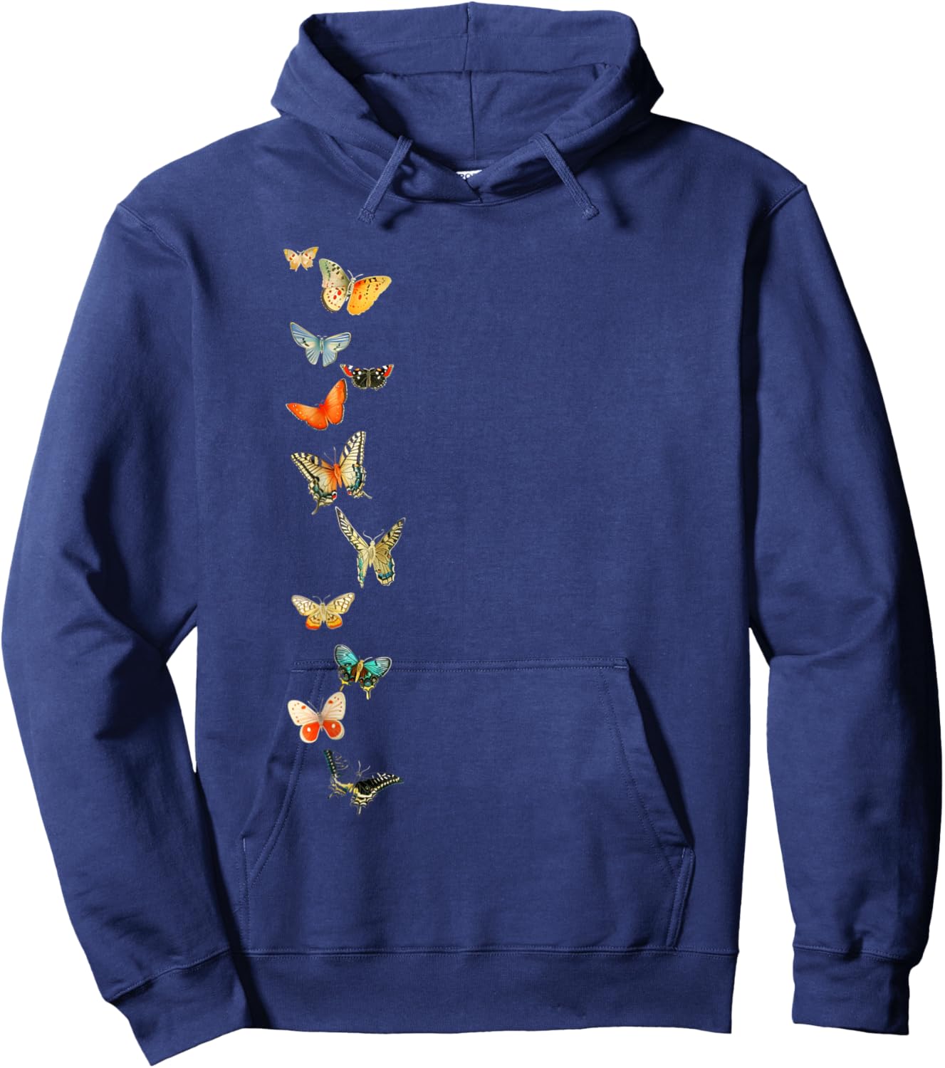 Elegant Butterflies Hoodie - Hoodie | Navy