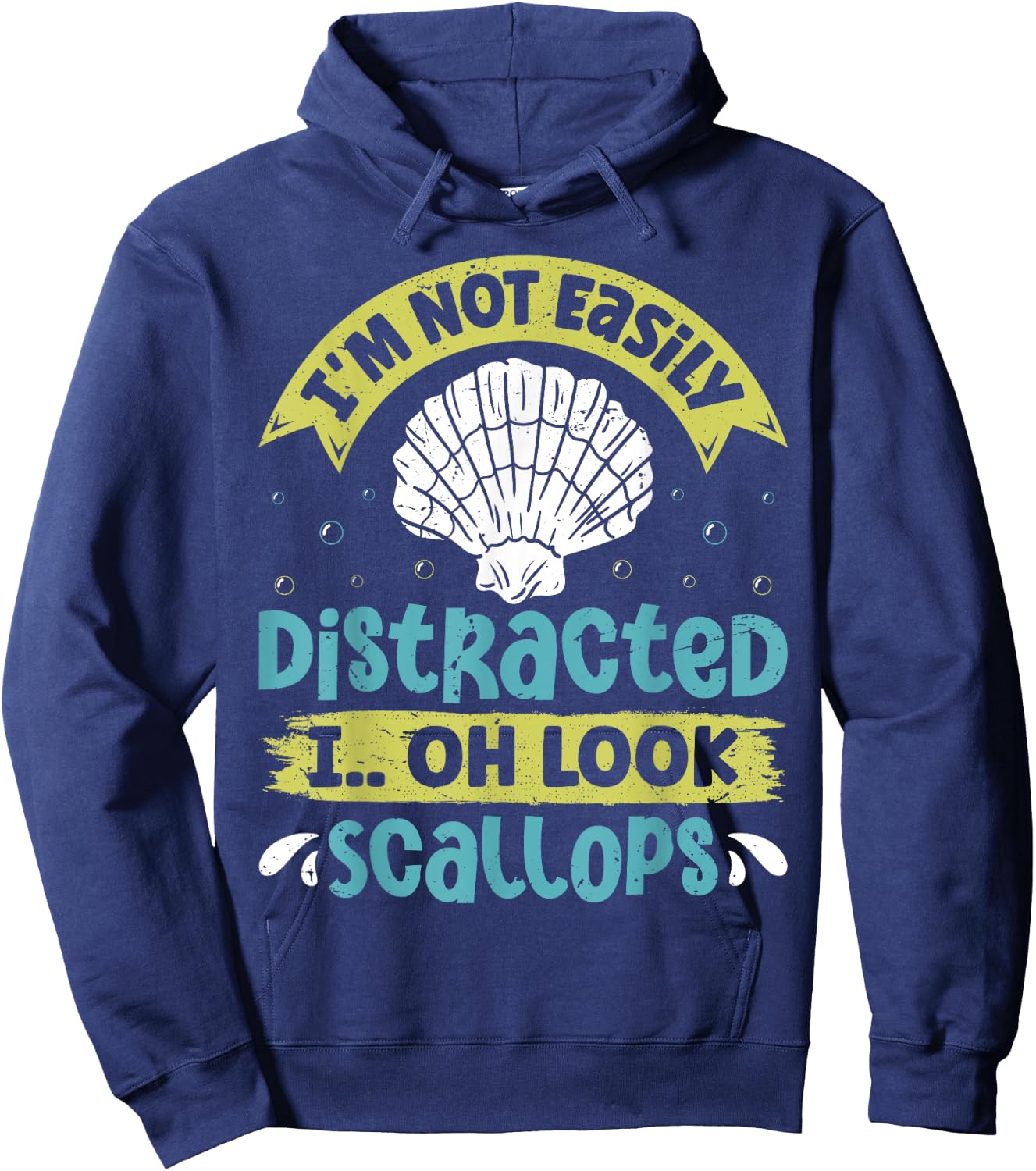 Scallop Hunting for Scalloping Hoodie - Hoodie | Navy
