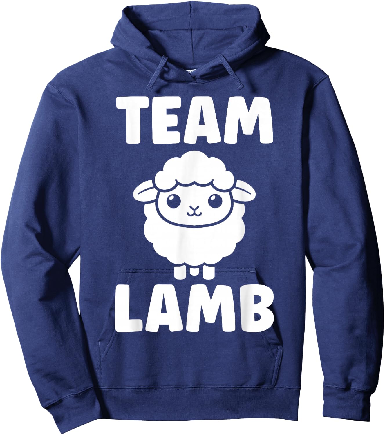 Quote Little Cute Baby Sheep Simple team Lamb Hoodie - Hoodie | Navy