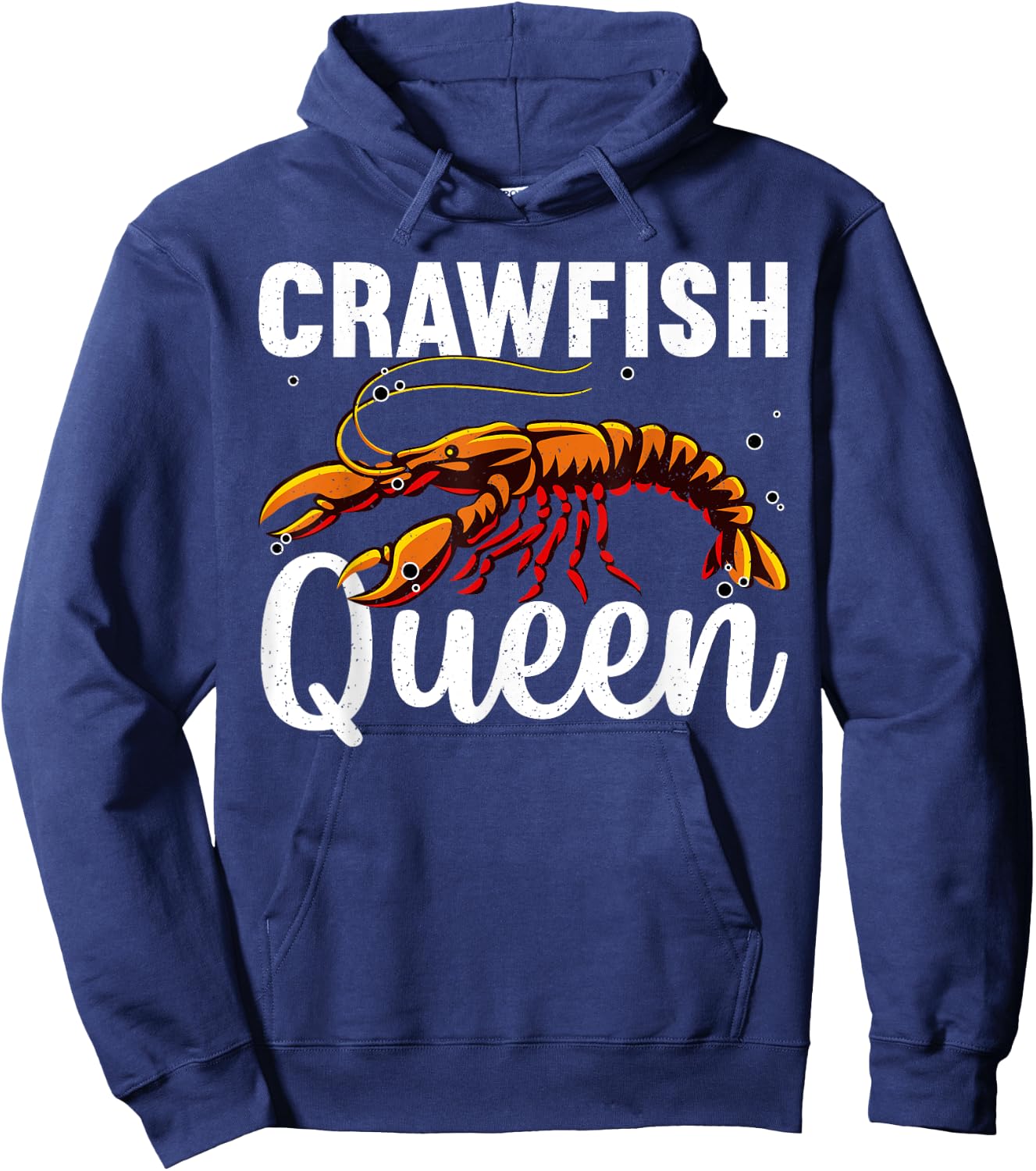 Cool Crawfish Queen Girls Boil Lobster Chef Hoodie - Hoodie | Navy