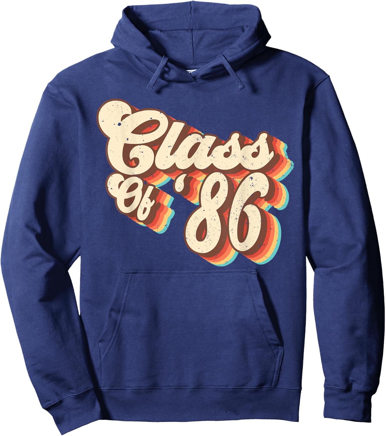 1986 Class Reunion Retro Class Of 86 High School Graduation Hoodie - Hoodie | Navy