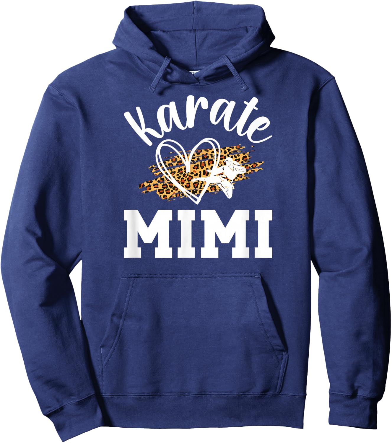 Karate Mimi Leopard Karate Mimi Grandma Hoodie - Hoodie | Navy
