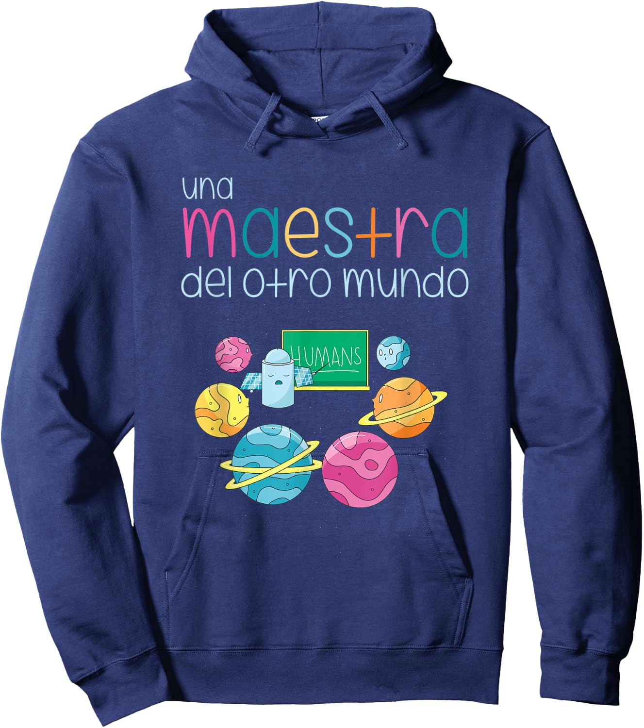 Planets Spanish Teacher Regalos Para Maestra Bilingue Hoodie - Hoodie | Navy