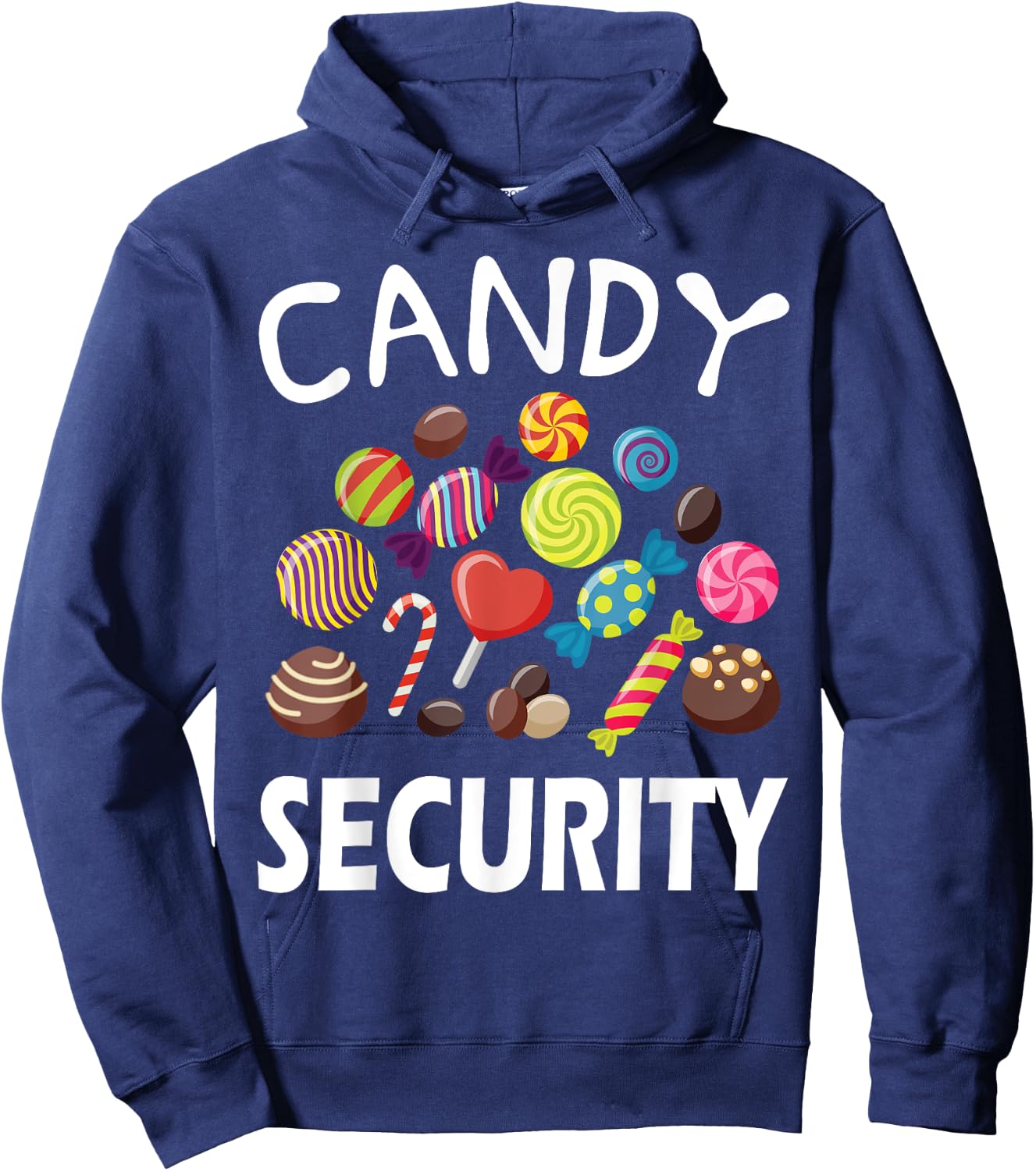 Candy Security Halloween Costume Party , black, S Hoodie - Hoodie | Navy