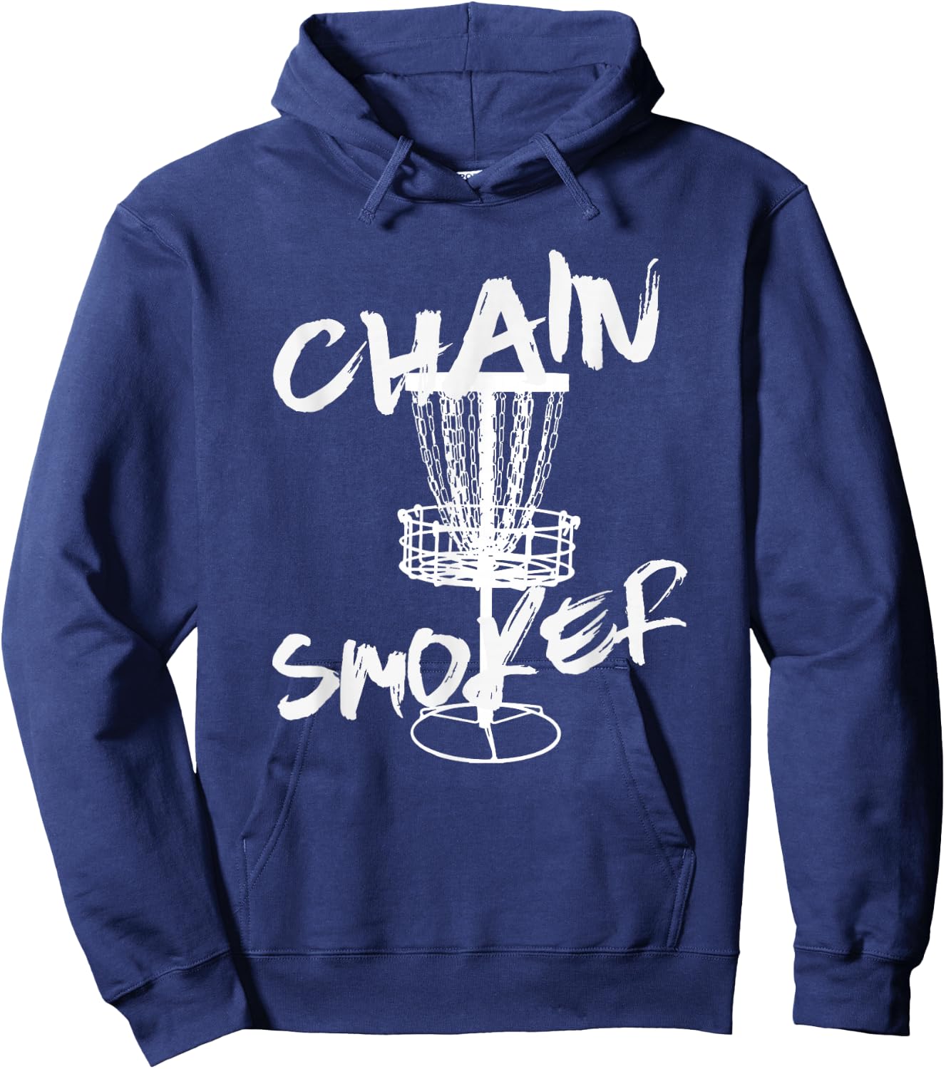 Chain Smoker Funny Frisbee Disc Golf Golfer Sport Disc Golf Hoodie - Hoodie | Navy