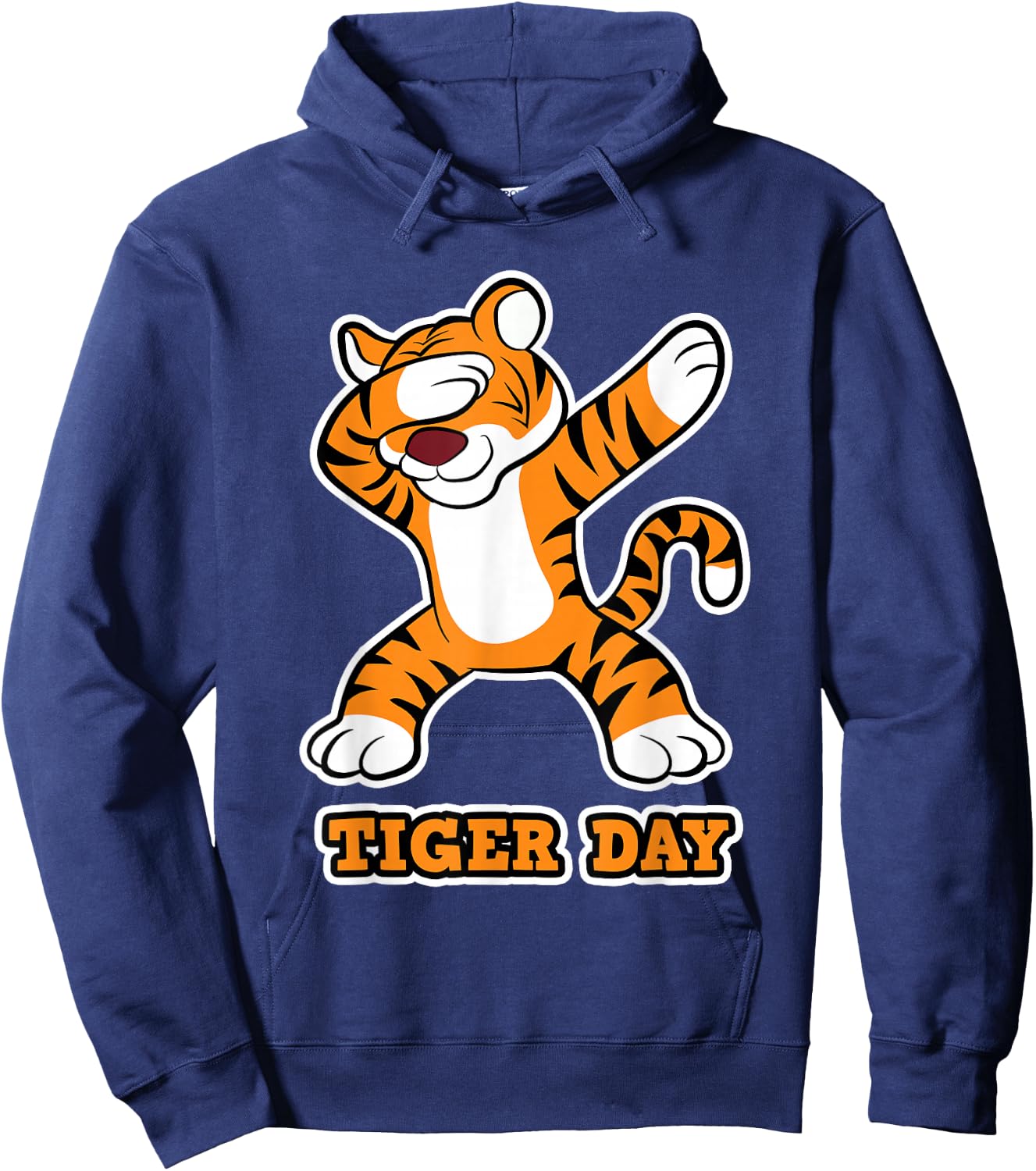 Tiger Day - Tiger Cat for Children - Tiger Hoodie - Hoodie | Navy