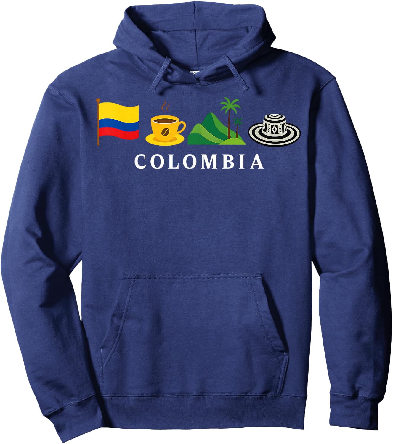 Colombia Country Colombian Flag Women Kids Hoodie - Hoodie | Navy