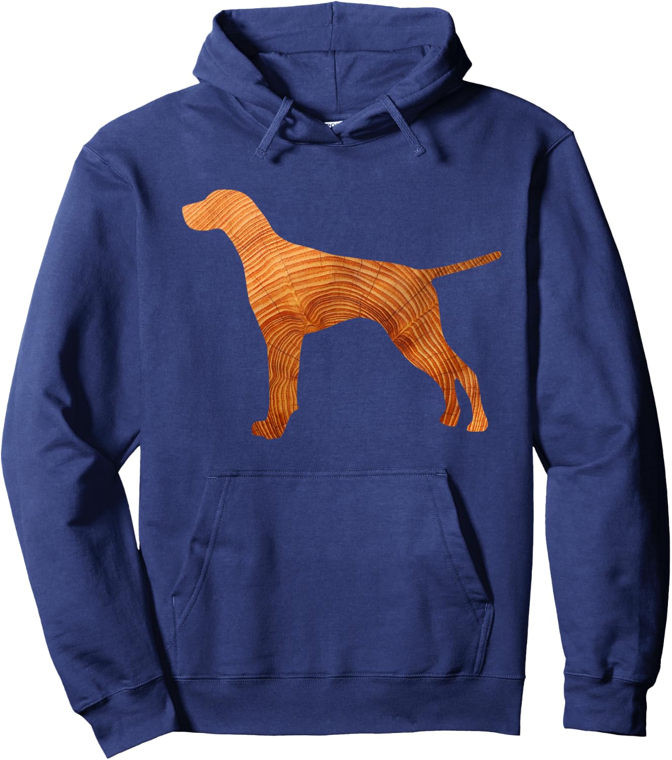 German Shorthair Pointer Shirt | Dog Tree Nature Silhouette Hoodie - Hoodie | Navy