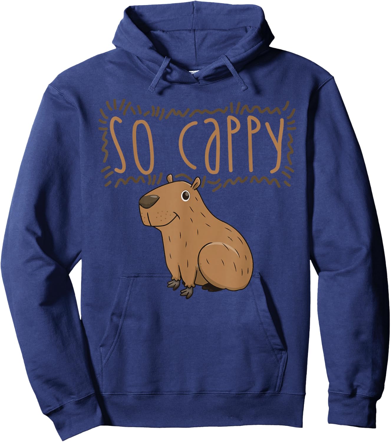 Capybara Water Pig Rodent Capybara , black, s Hoodie - Hoodie | Navy