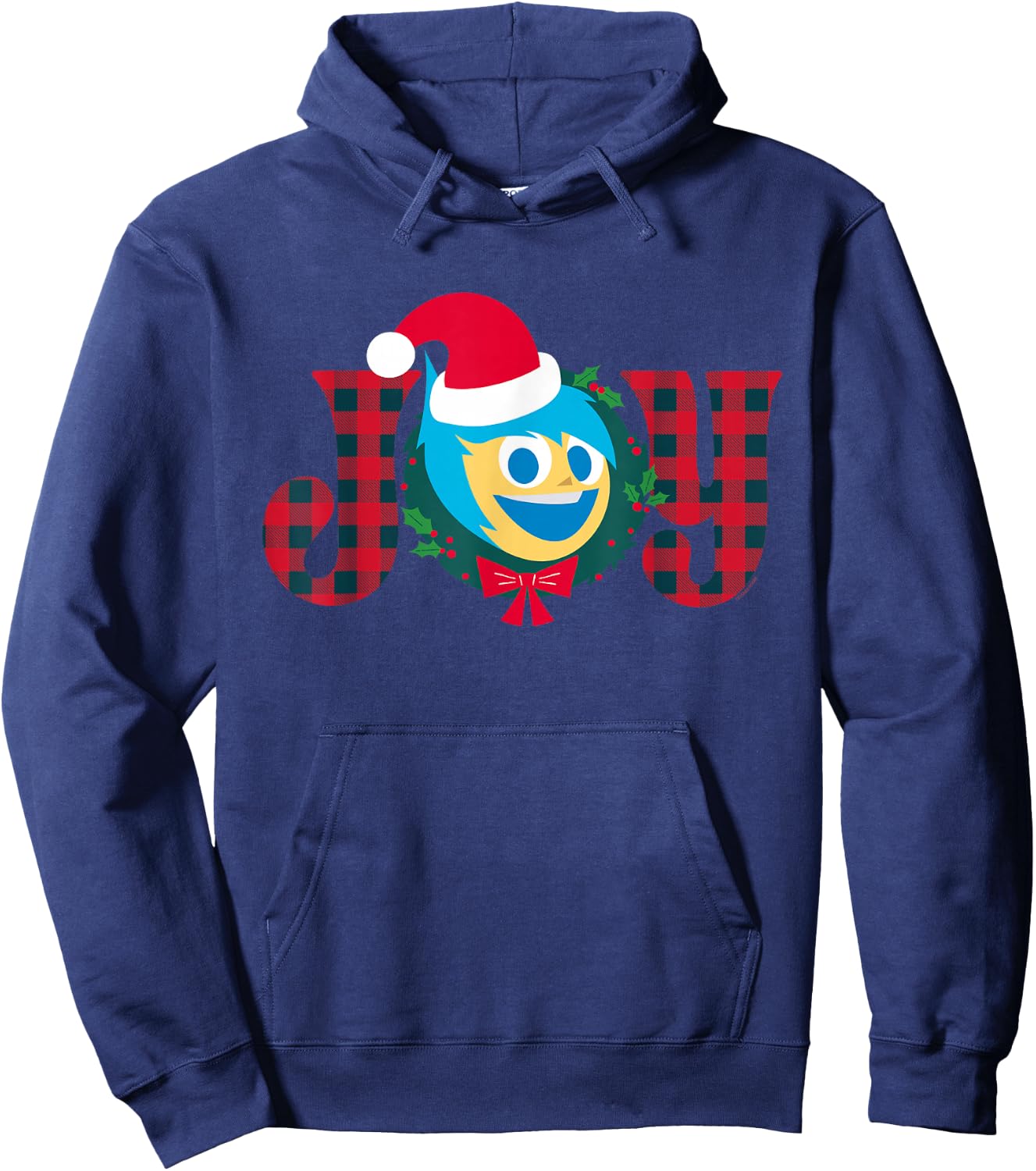 Disney and Pixar’s Inside Out 2 Christmas Holiday Santa Joy Hoodie - Hoodie | Navy
