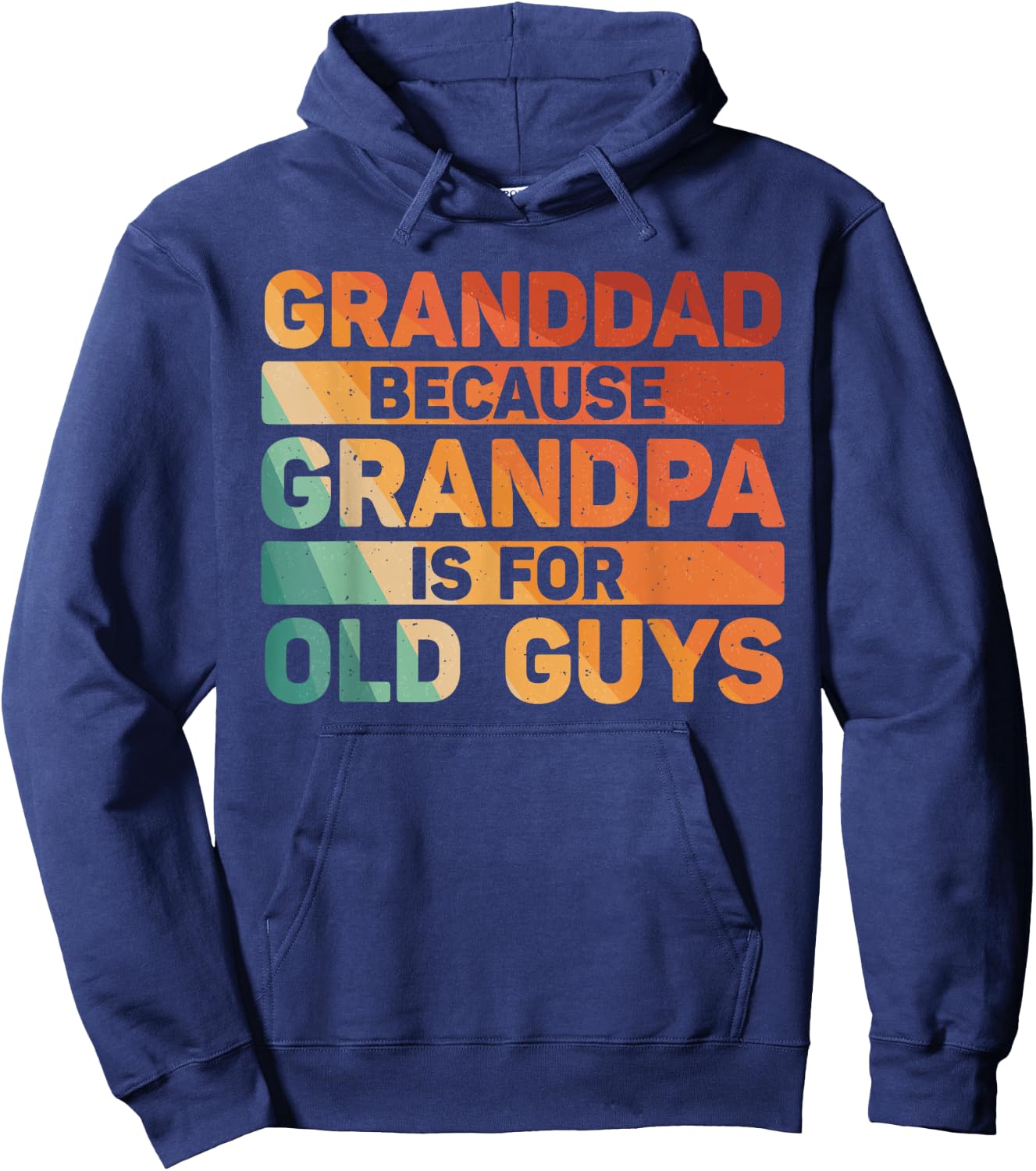 Granddad Art For Grandpa From Grandkids Fathers Day Granddad Hoodie - Hoodie | Navy