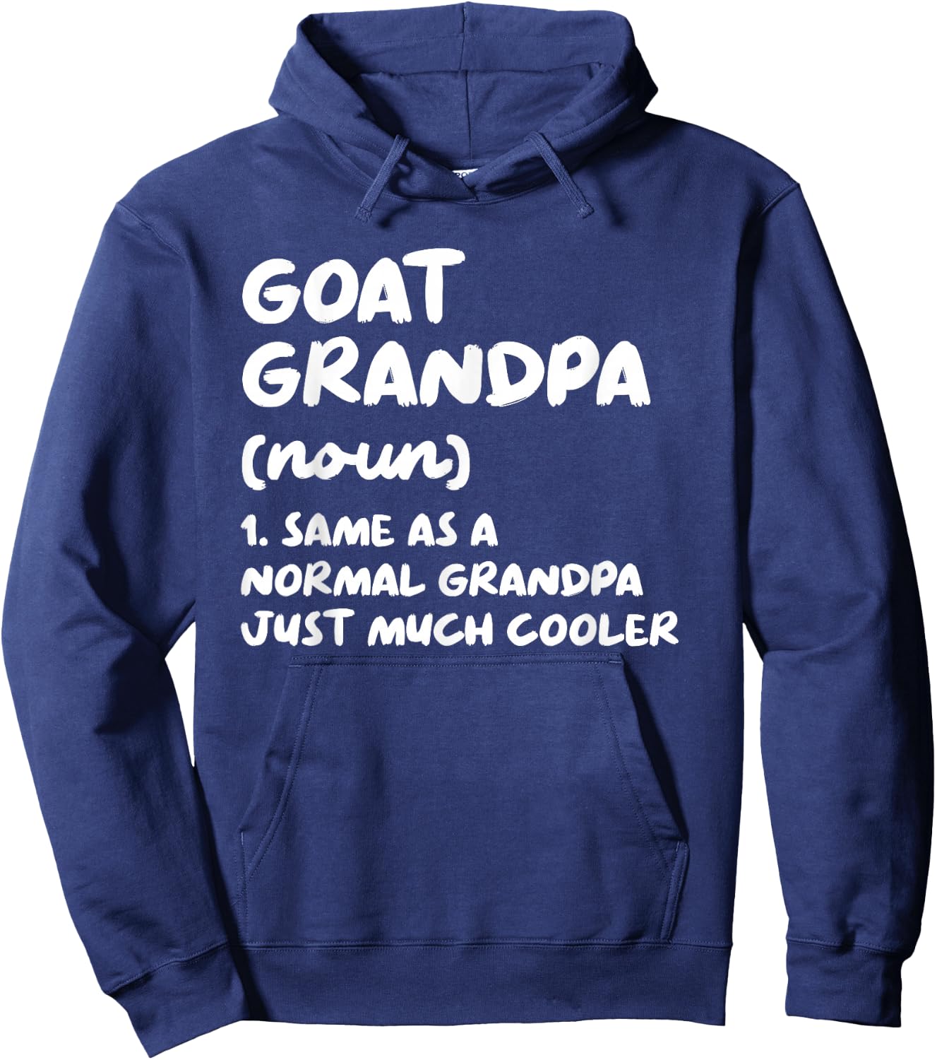 Goat Grandpa Definition Funny Hoodie - Hoodie | Navy