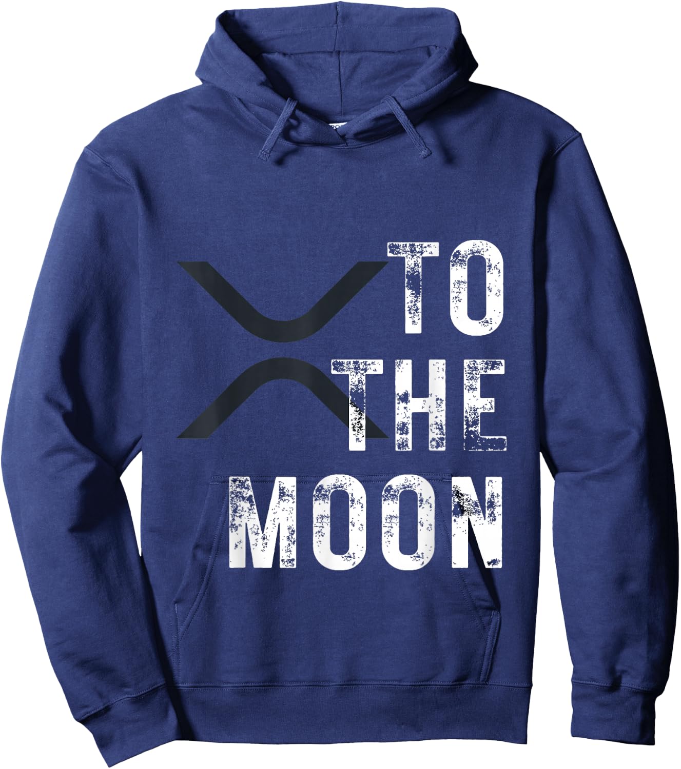 XRP Coin To The Moon XRP Crypto Hoodie - Hoodie | Navy