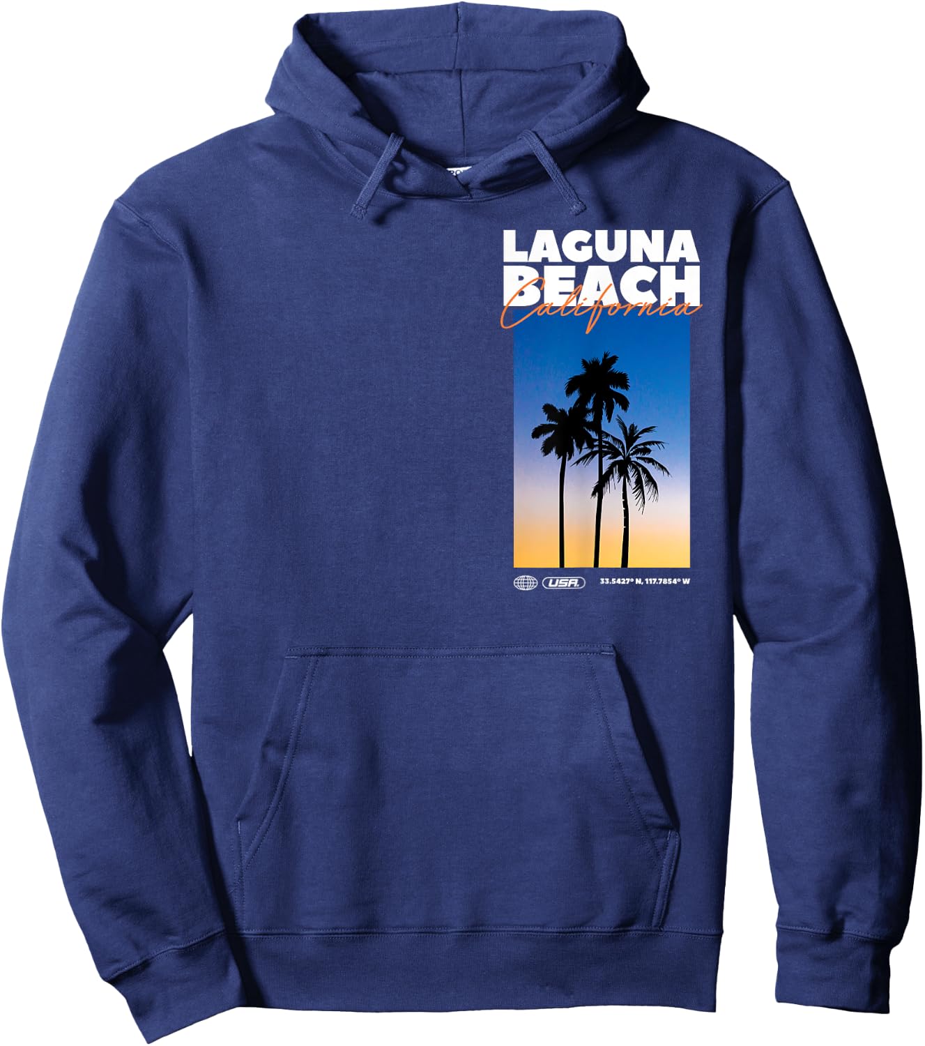 Laguna Beach - Kalifornien Sommer Palmenurlaub USA Hoodie - Hoodie | Navy