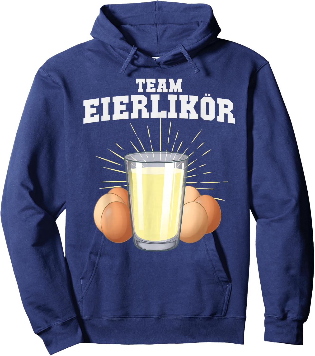 Team Egg Liqueur Party Crew Sports , black Hoodie - Hoodie | Navy