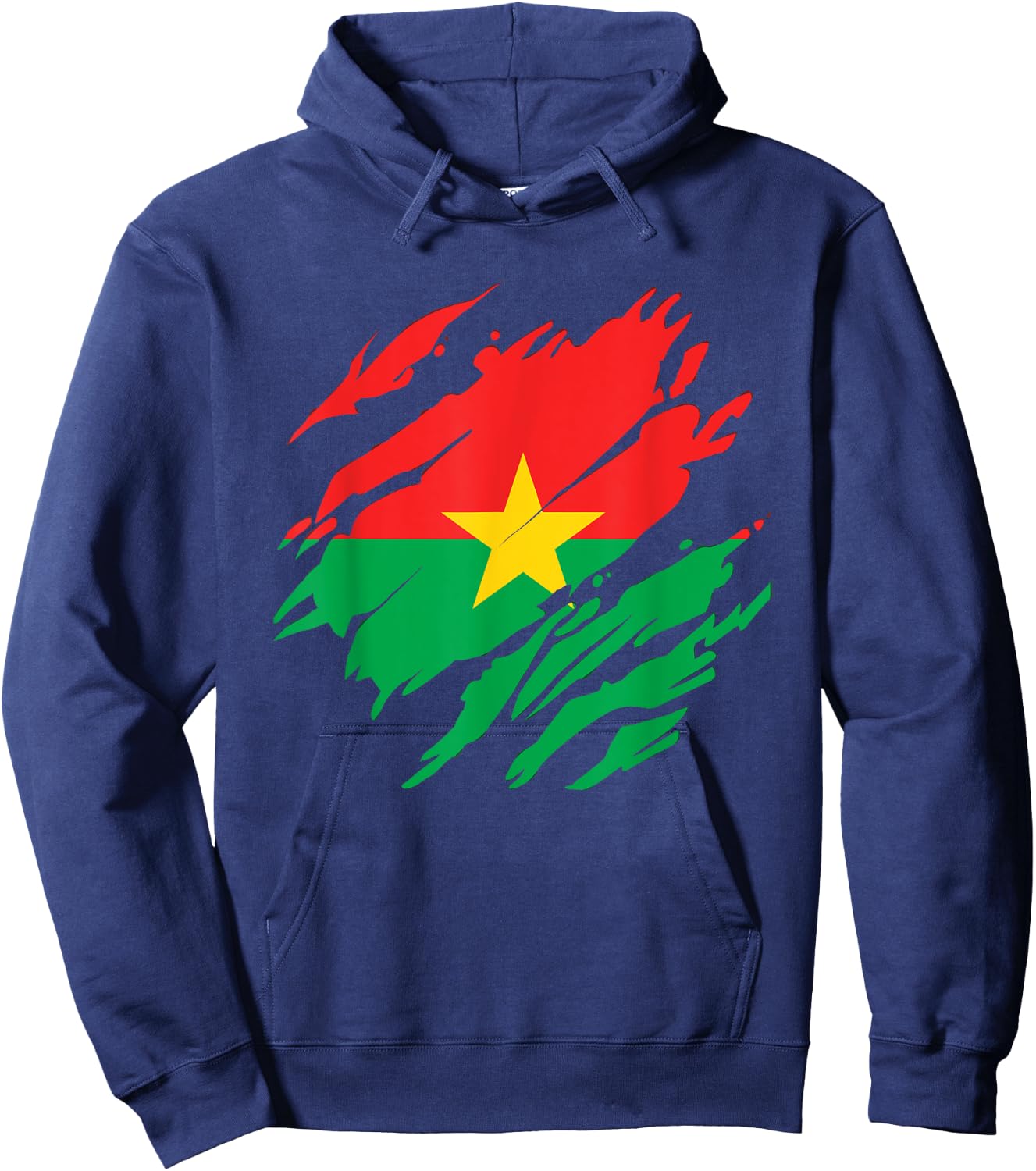 Drapeau Burkina Faso Idée-cadeau Burkinabé Hoodie - Hoodie | Navy