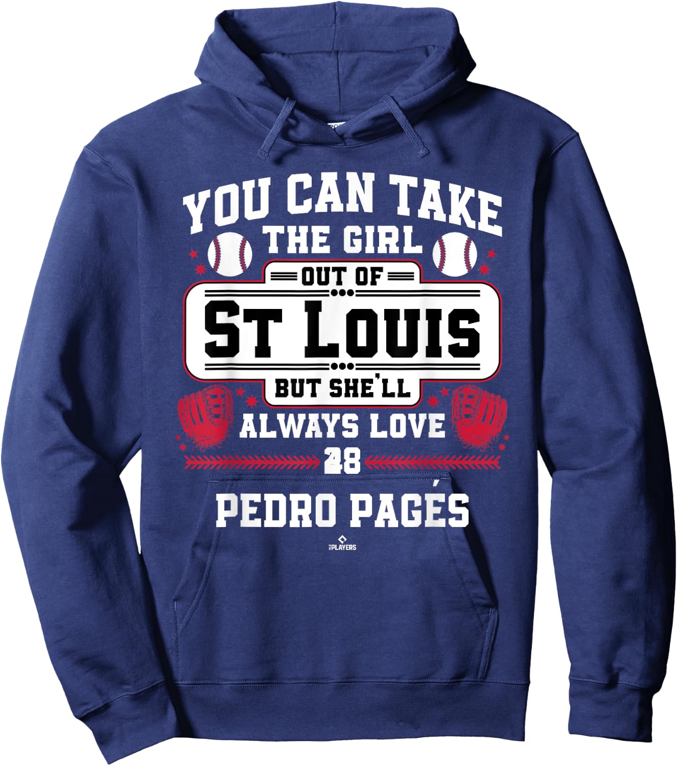 She'll Always Love Pedro Pagés St Louis Baseball MLBPA Hoodie - Hoodie | Navy