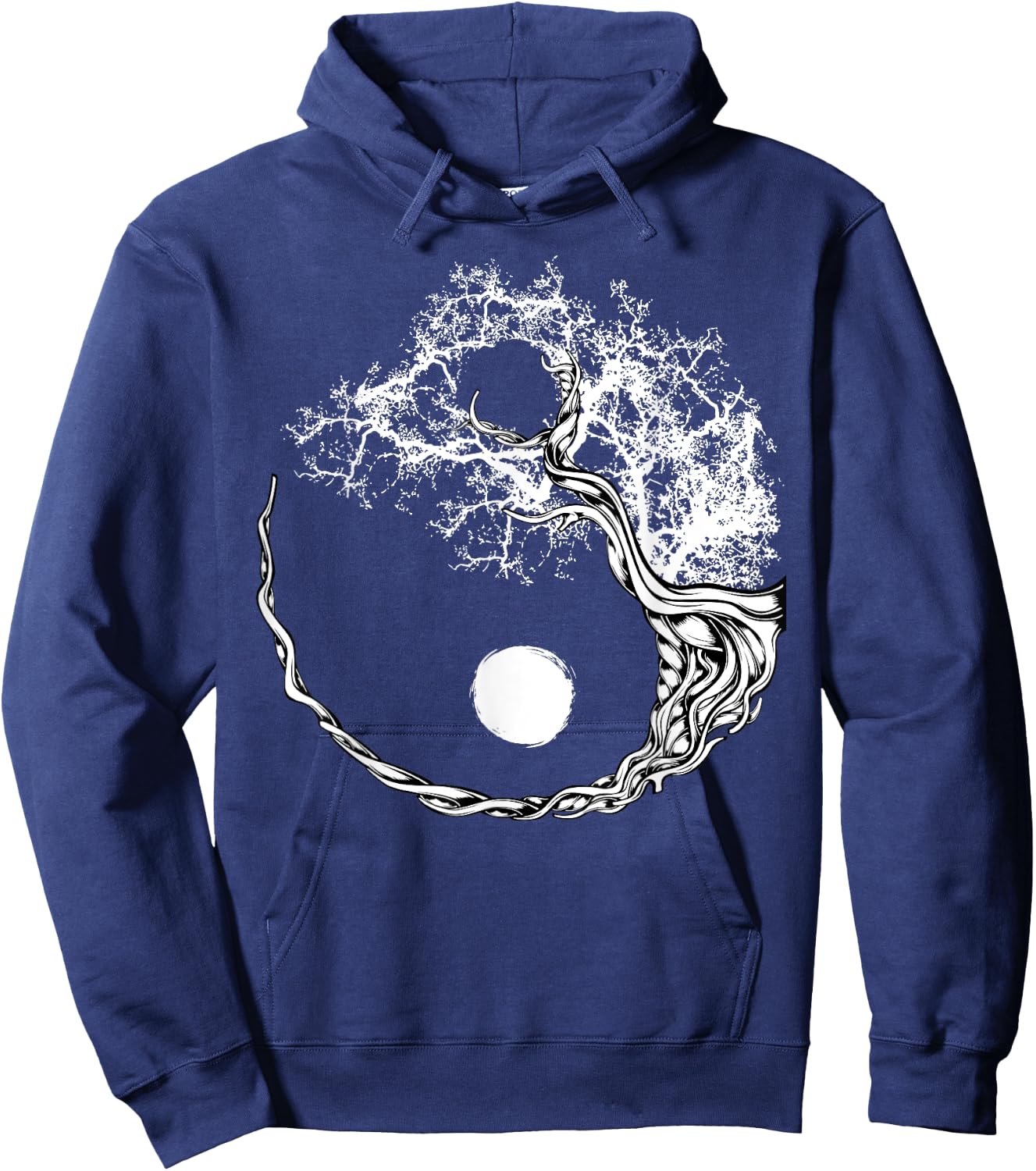 Yin Yang Bonsai Tree Japanese Buddhist Zen Spiritual Japan Hoodie - Hoodie | Navy