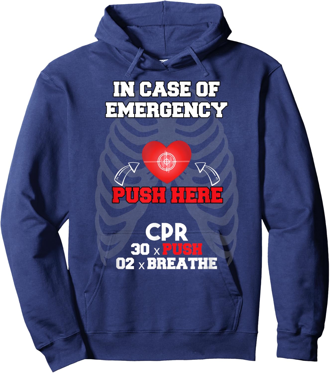 Funny Cpr Instructor First Aid for Nurses CPR Instructor Hoodie - Hoodie | Navy