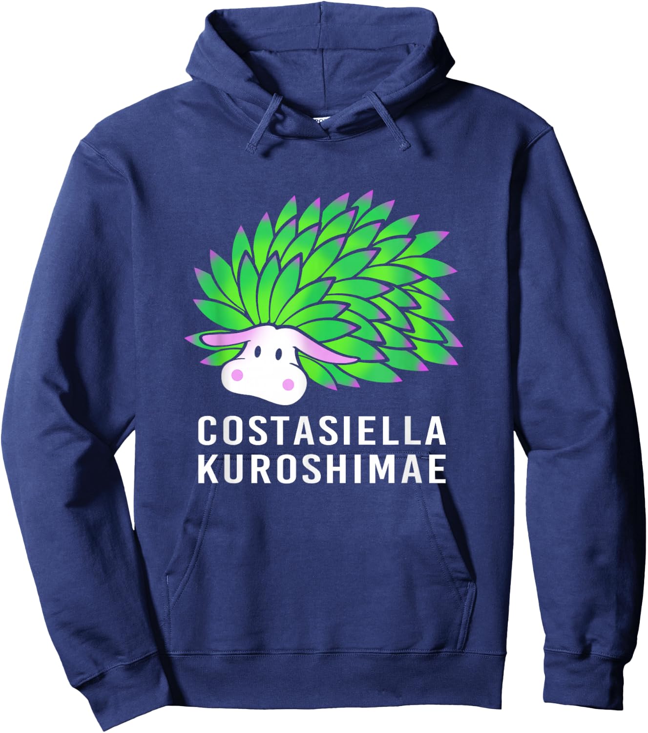 Leaf Slug Lover Costasiella Kuroshimae Leaf Sheep Hoodie - Hoodie | Navy
