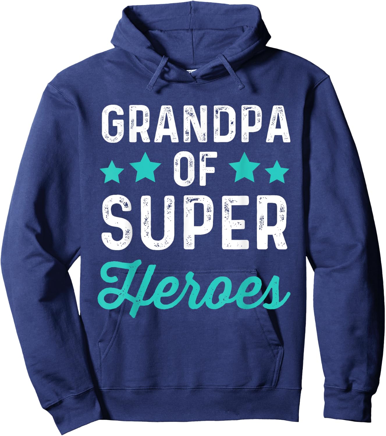 Grandpa Super Heroes | Funny Superhero Grampa Shirt Hoodie - Hoodie | Navy