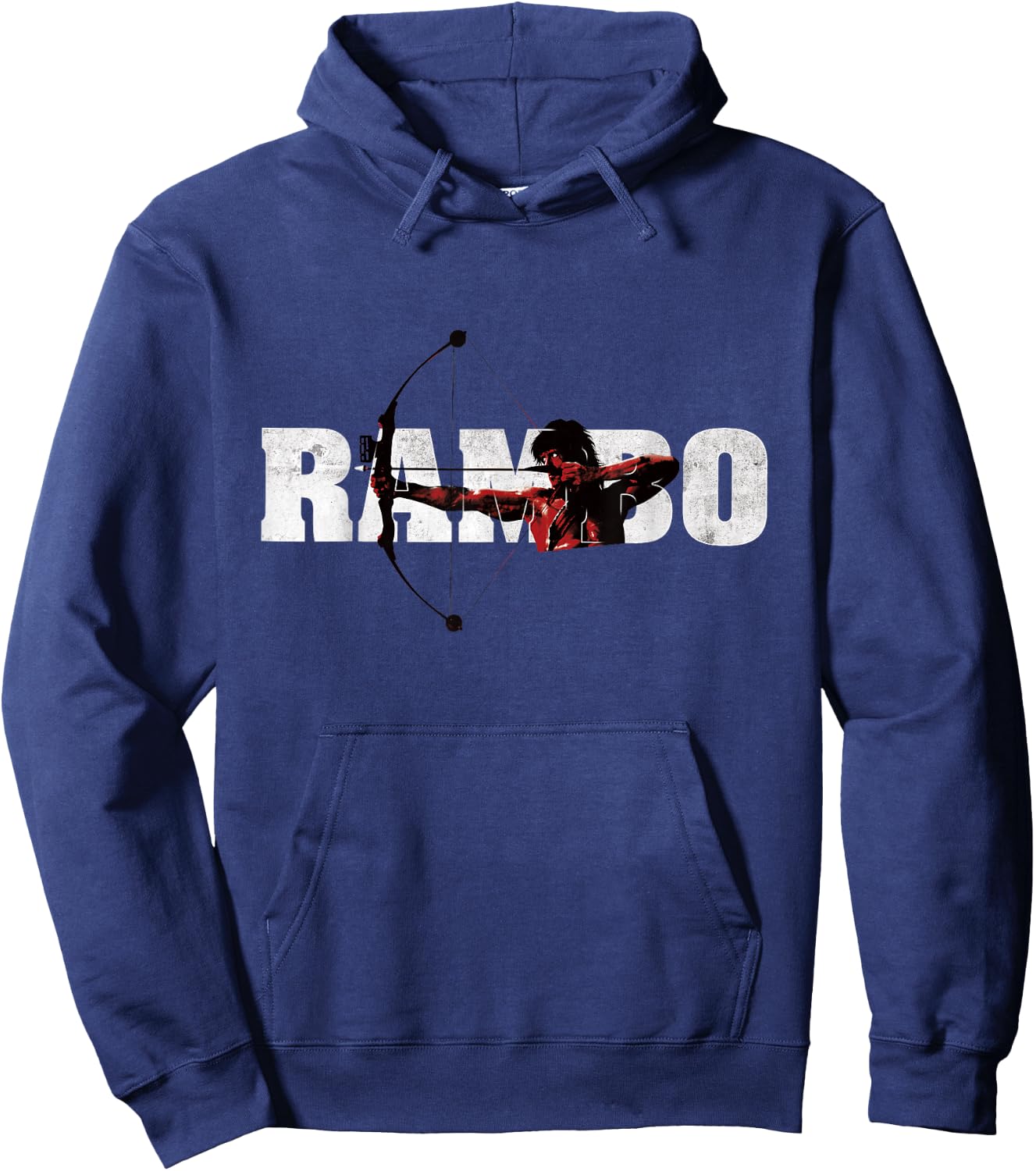 Rambo Compound Bow , gray Hoodie - Hoodie | Navy