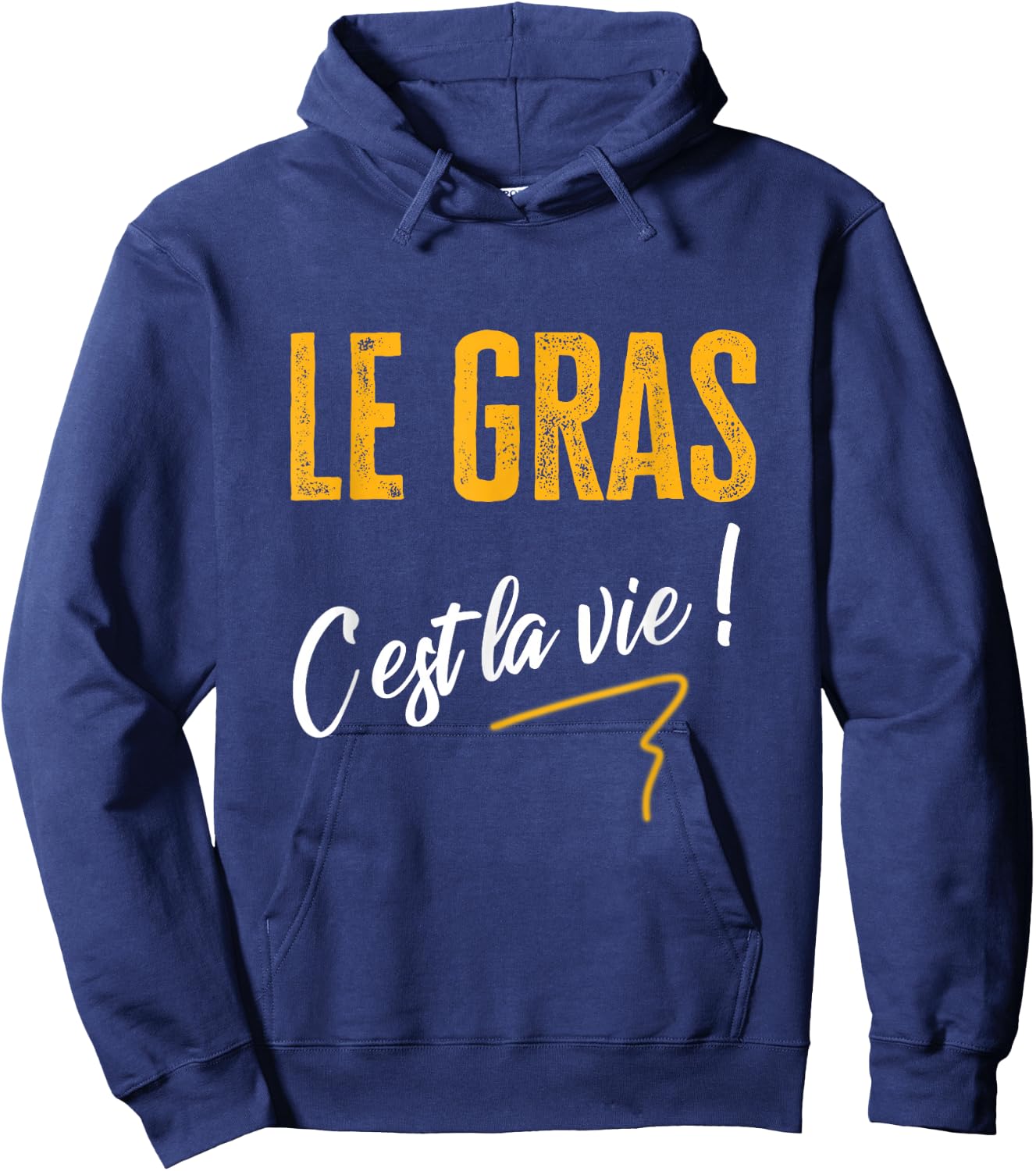 TV Le gras c'est La Vie phrase culte series kaamelott humour , Black Hoodie - Hoodie | Navy