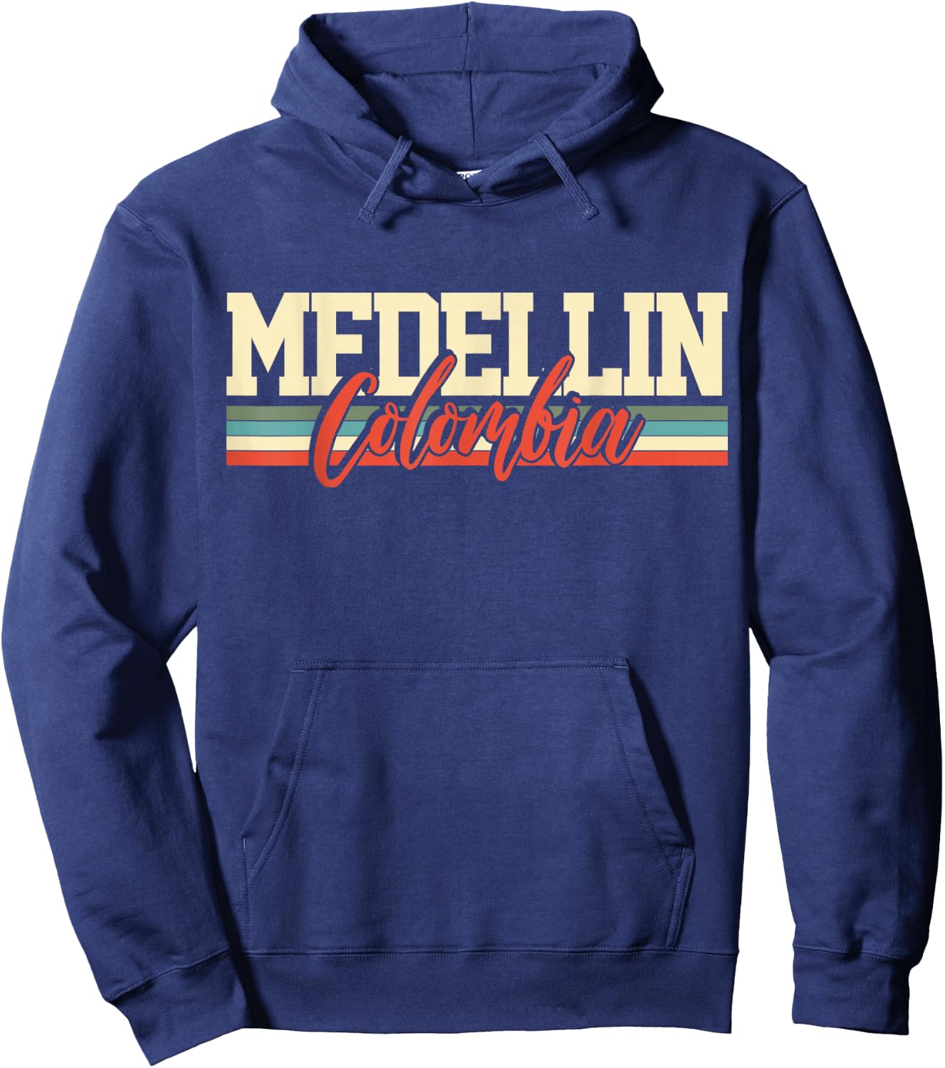 Medellin Colombia Travel Souvenir Retro Gift Hoodie - Hoodie | Navy