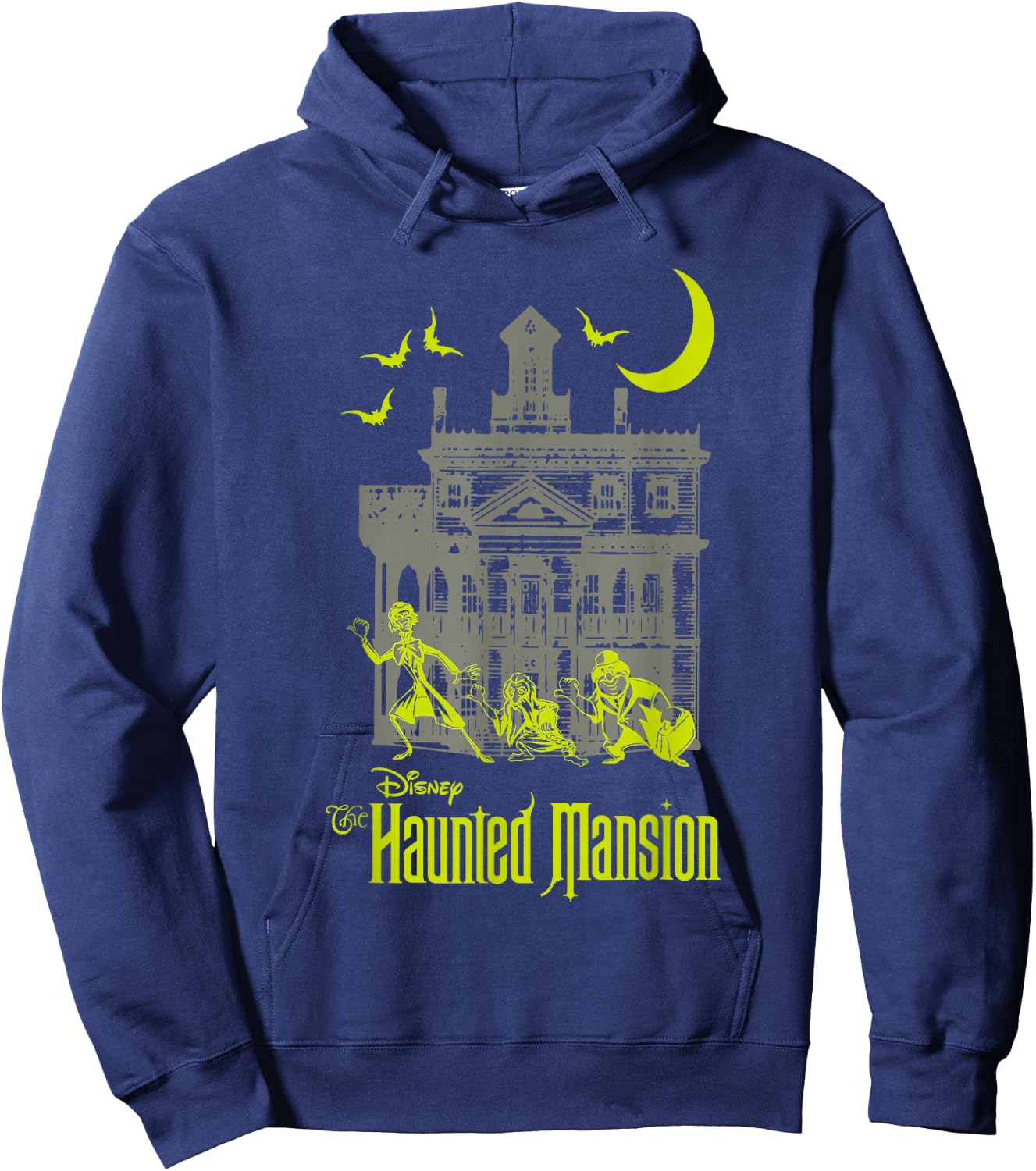 The Haunted Mansion Hitchhiking Ghosts Silhouettes Shot Hoodie - Hoodie | Navy