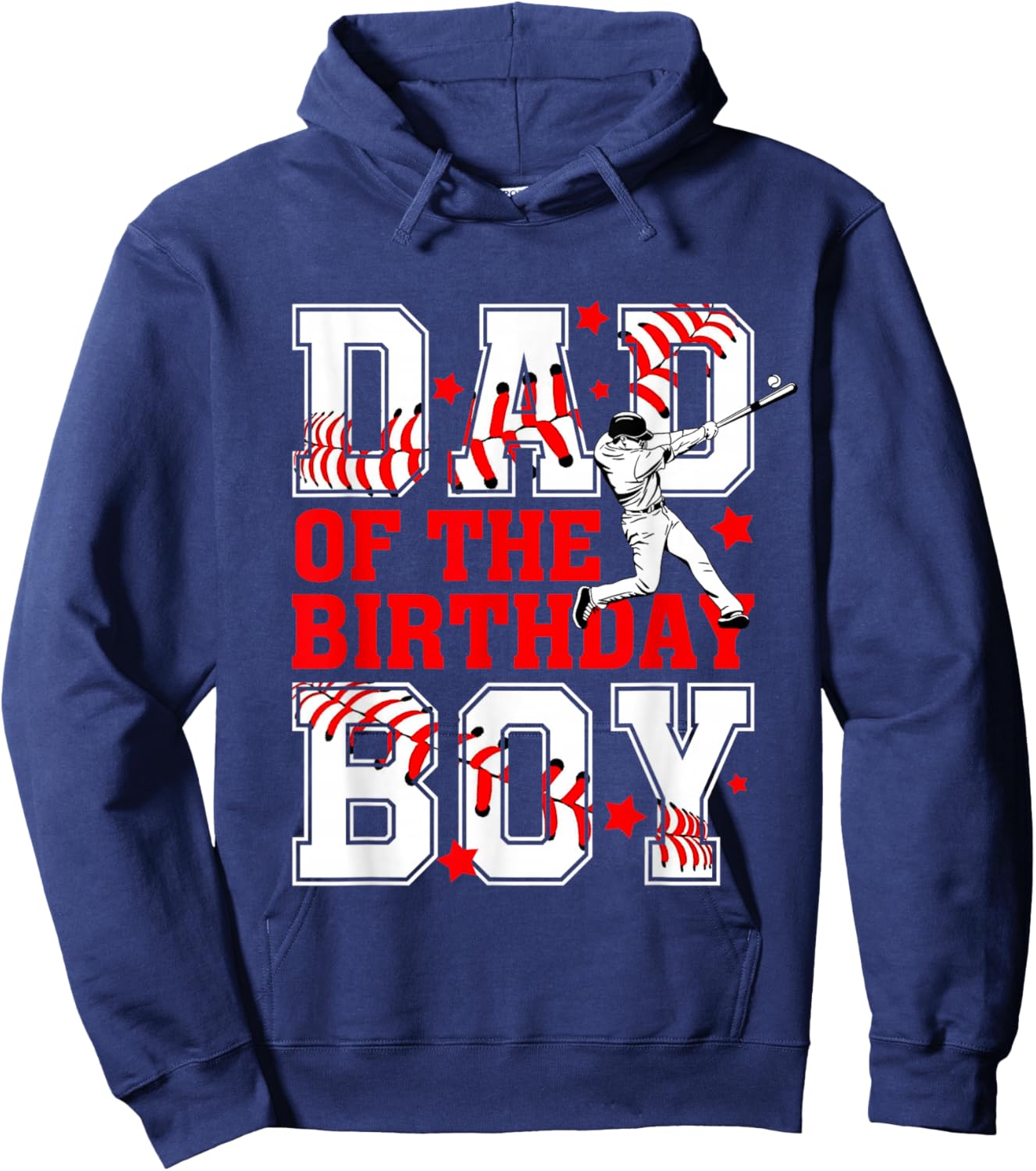 Mom And Dad Birthday Boy Son Baseball Lovers Family Matching Hoodie - Hoodie | Navy
