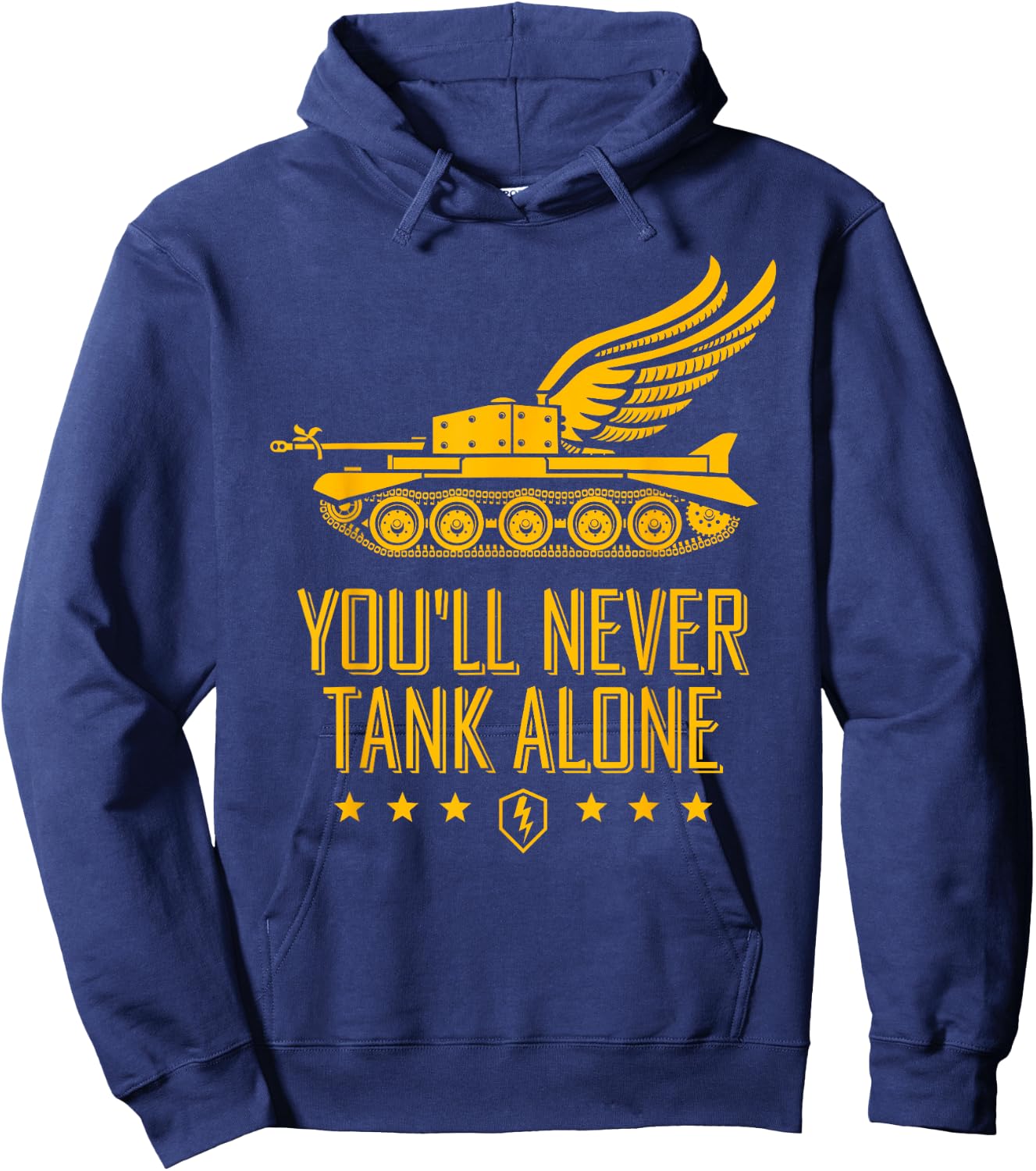 World of Tanks Blitz You'll Never Tank Alone Hoodie - Hoodie | Navy