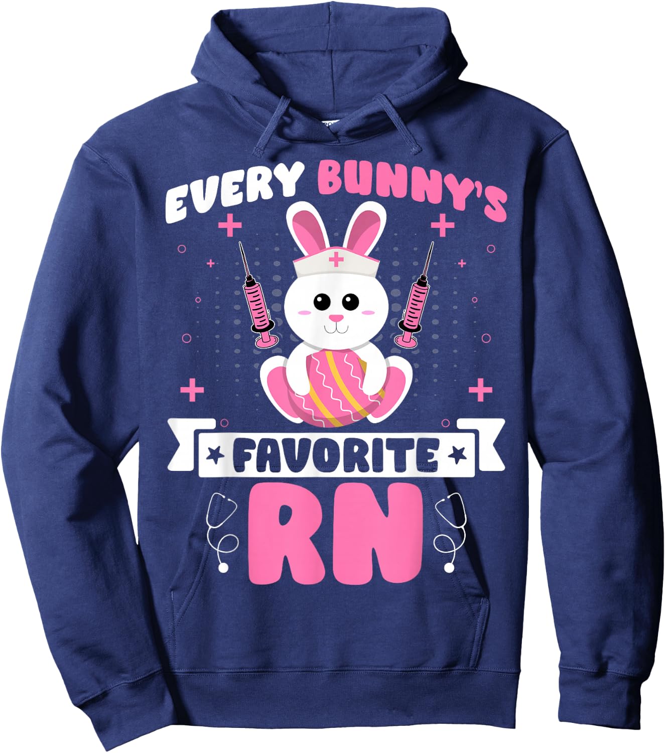 Every Bunny's Favorite RN - Registered Nurse Easter Day Hoodie - Hoodie | Navy
