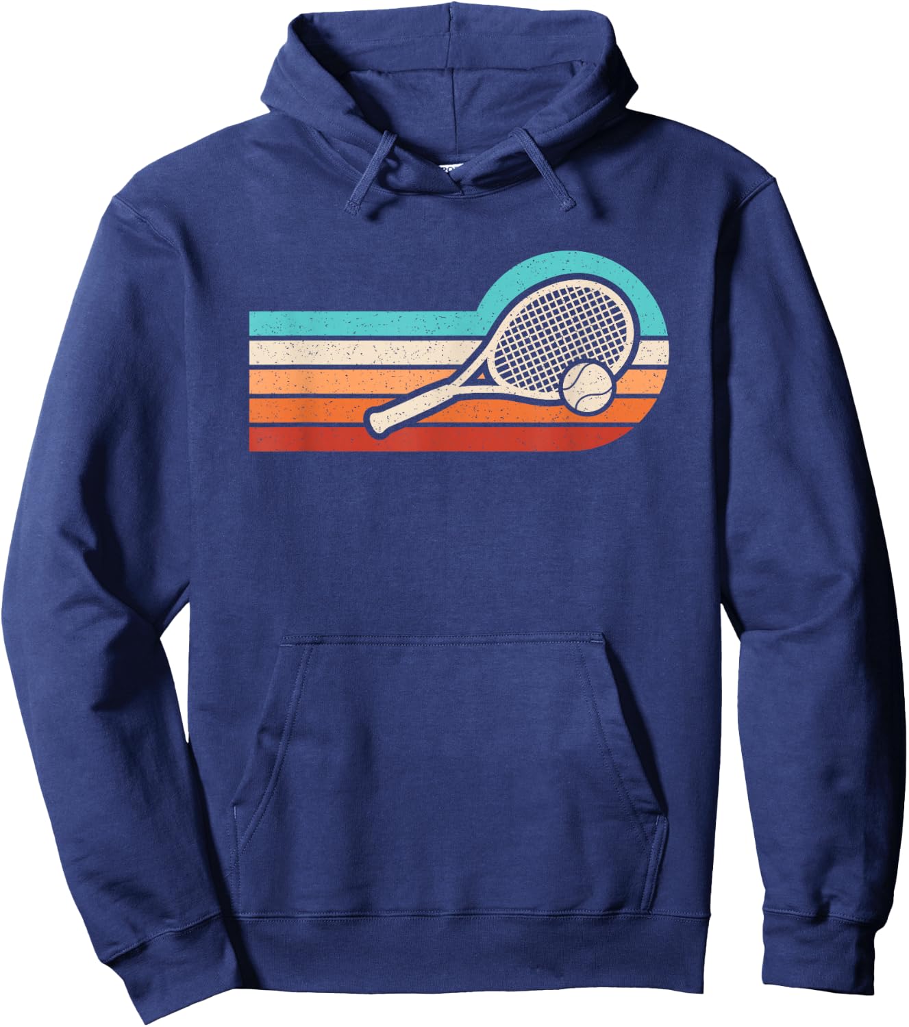 Retro Tennis Racket Tennis Ball Tennis Lover Men Women Kids Hoodie - Hoodie | Navy