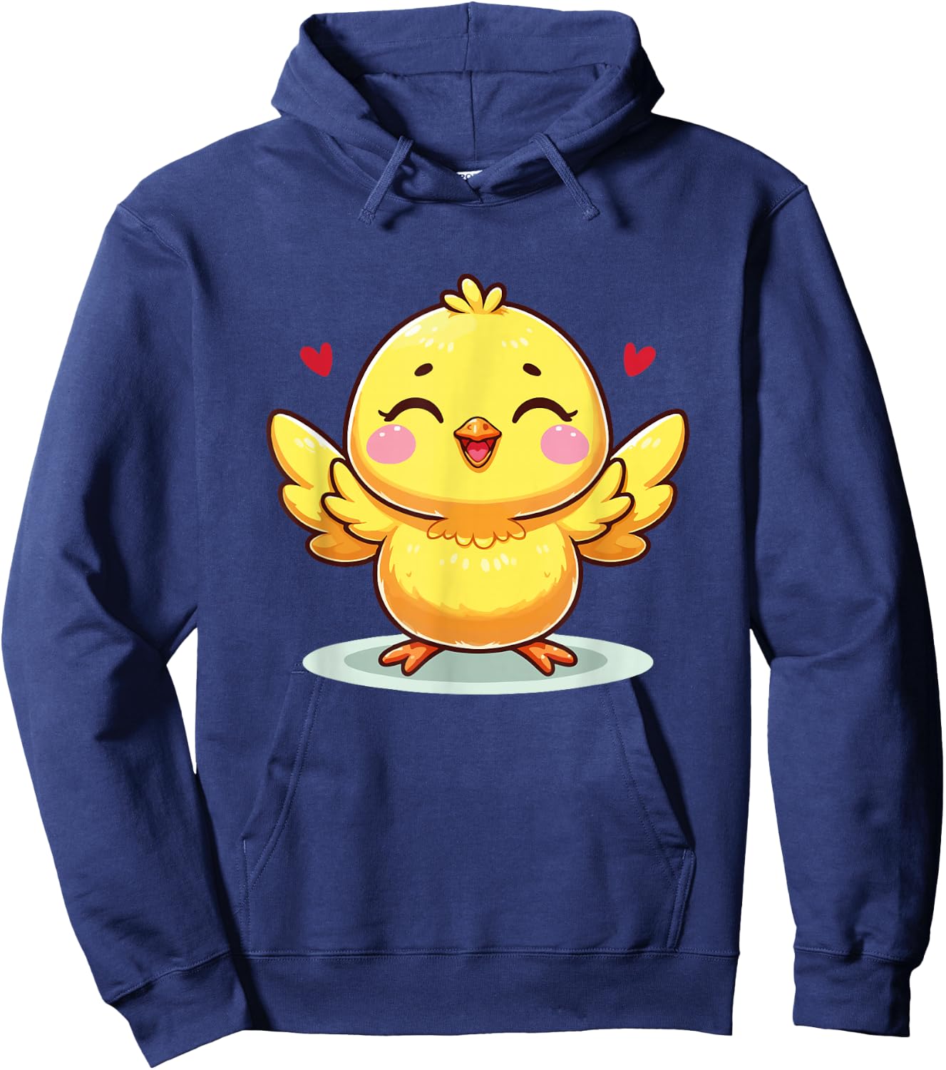 Cute Chick Farm , Black, S Hoodie - Hoodie | Navy
