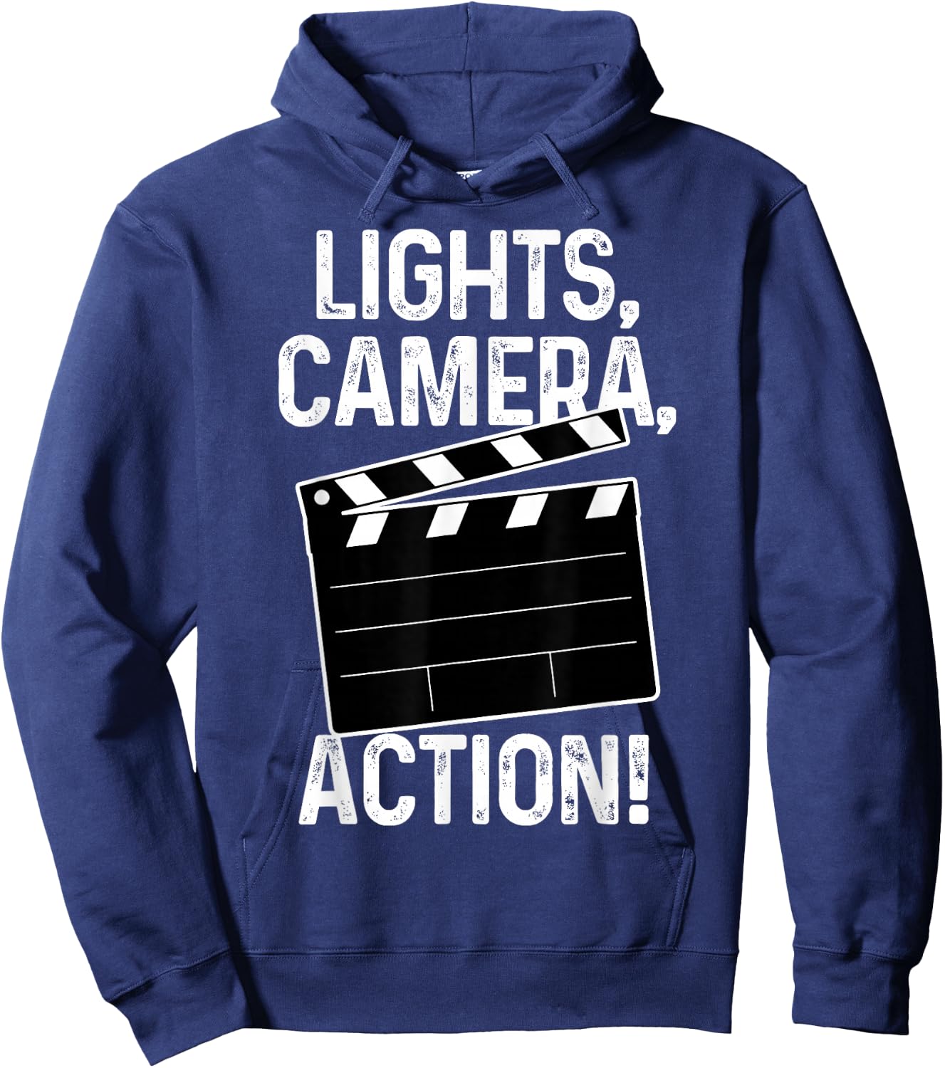 Movie Director Producer Filmmaker Film Lights Camera Action Hoodie - Hoodie | Navy